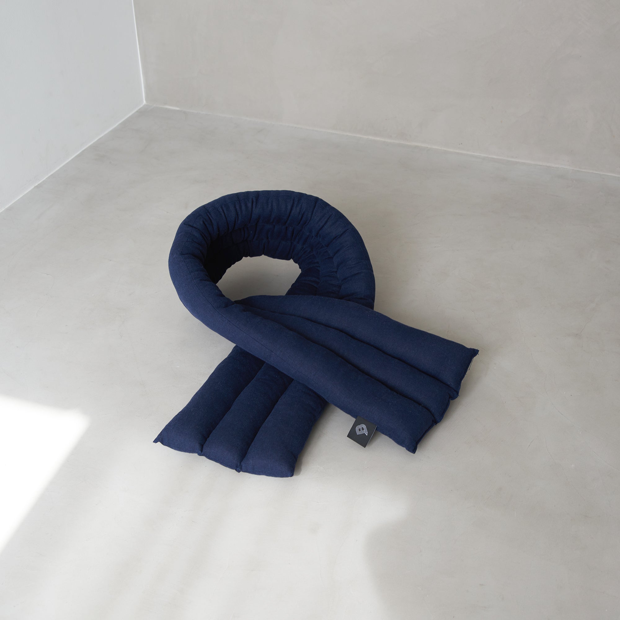 Musubi Cushion - Linen | Navy Blue