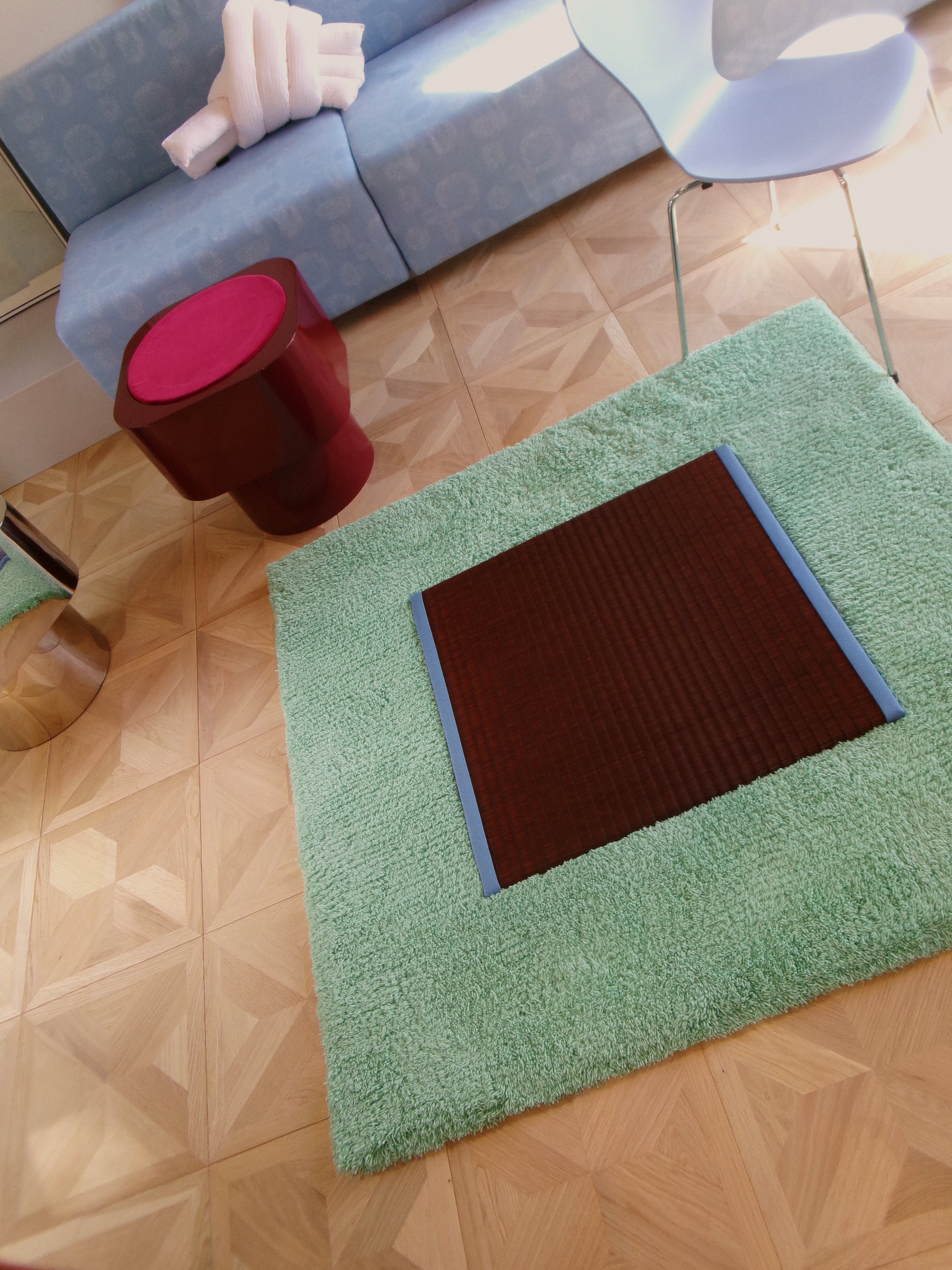 Tatami to Rug – Burgundy Field