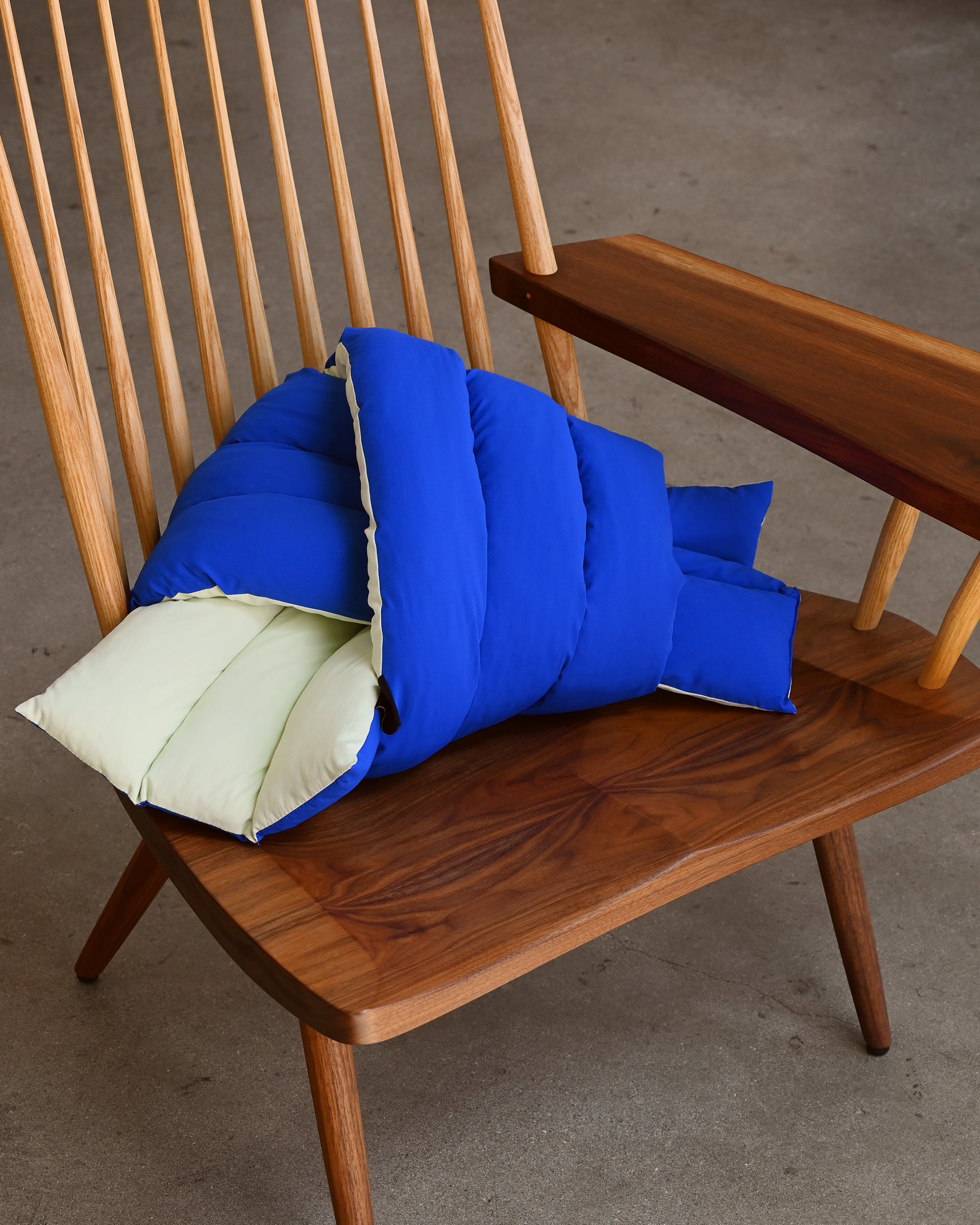 Musubi Cushion - Color Blocking Recycled Polyester | Lemon et Bleu