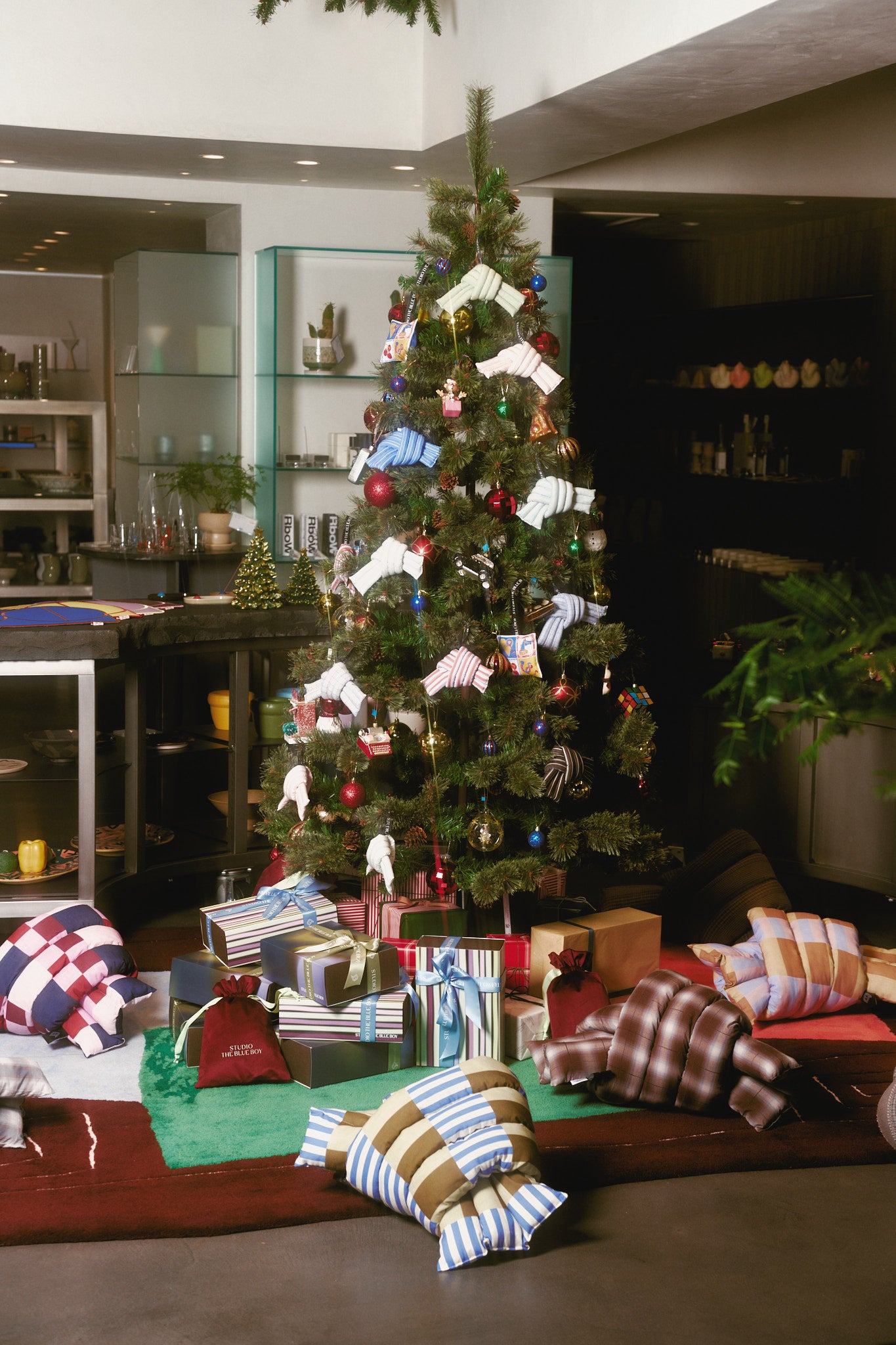 Musubi Cushion - Tile Stripe | Lavanda Toscana