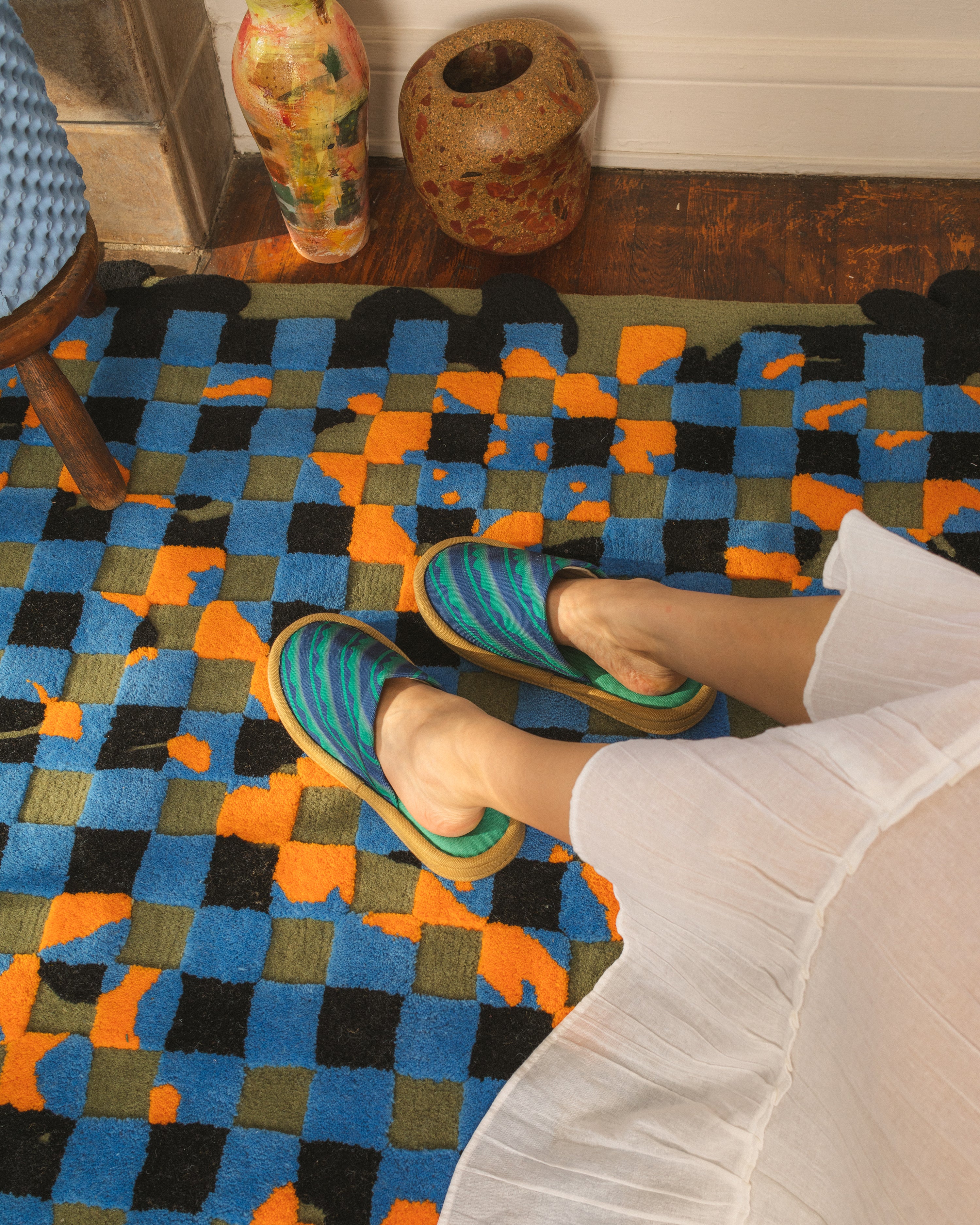 Canvas Home Shoes - Waterfall cascade