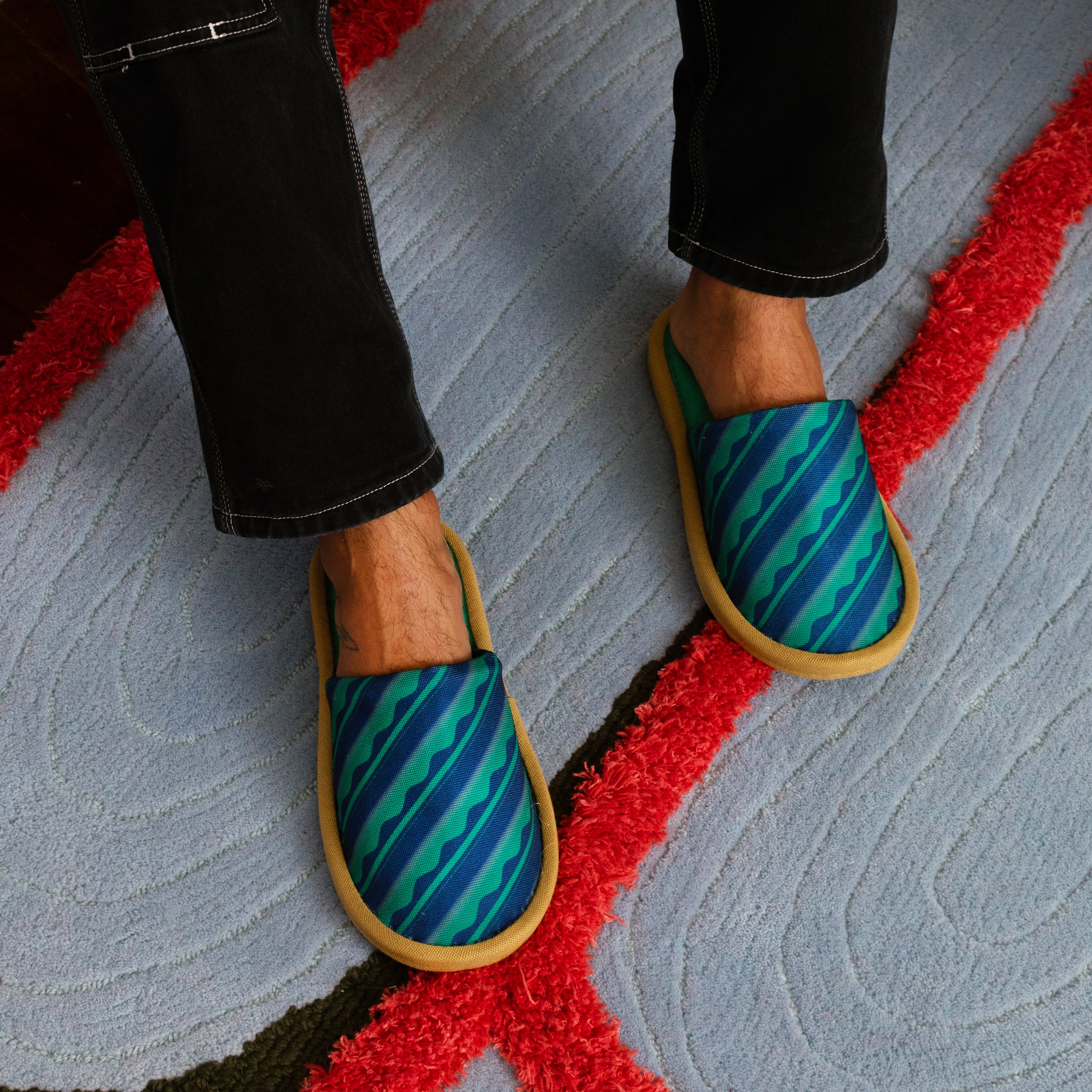 Canvas Home Shoes - Waterfall cascade