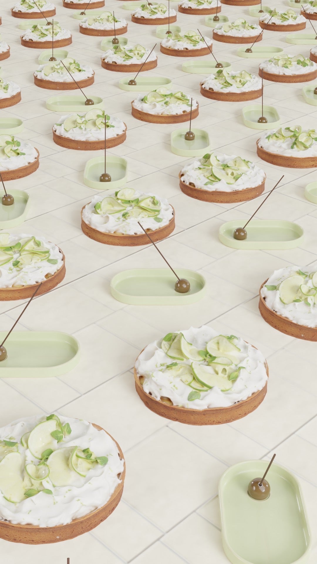 Incense holder(Hasamiyaki)- Key Lime Pie