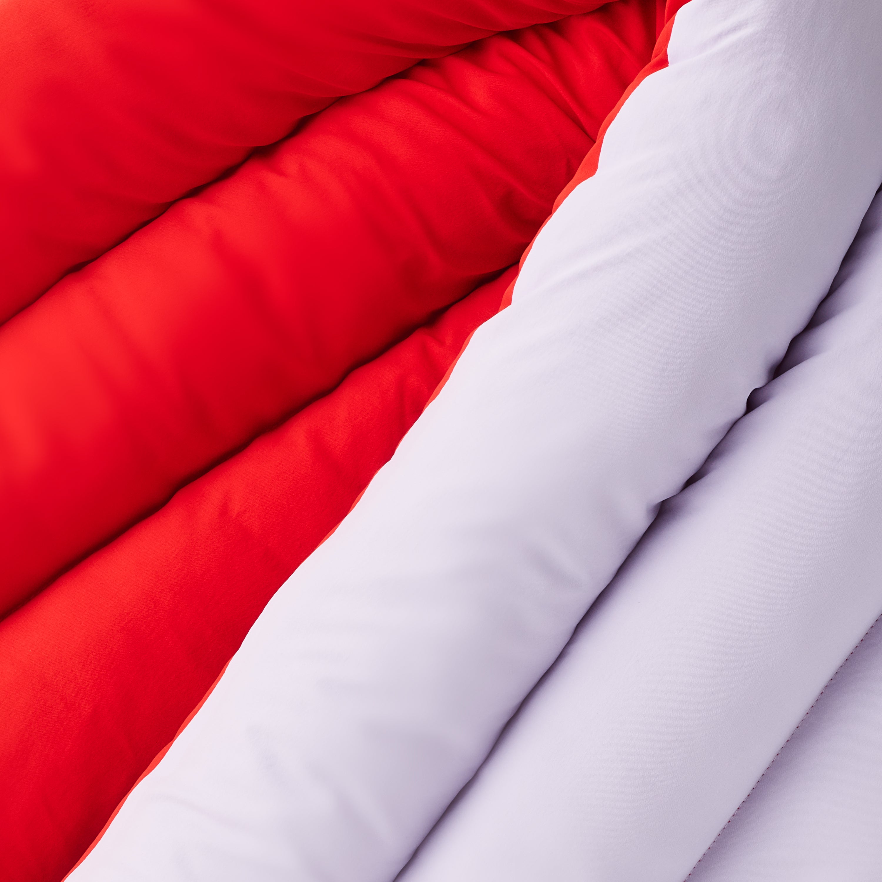 Musubi Cushion - Color Blocking Recycled Polyester | Capri Peach