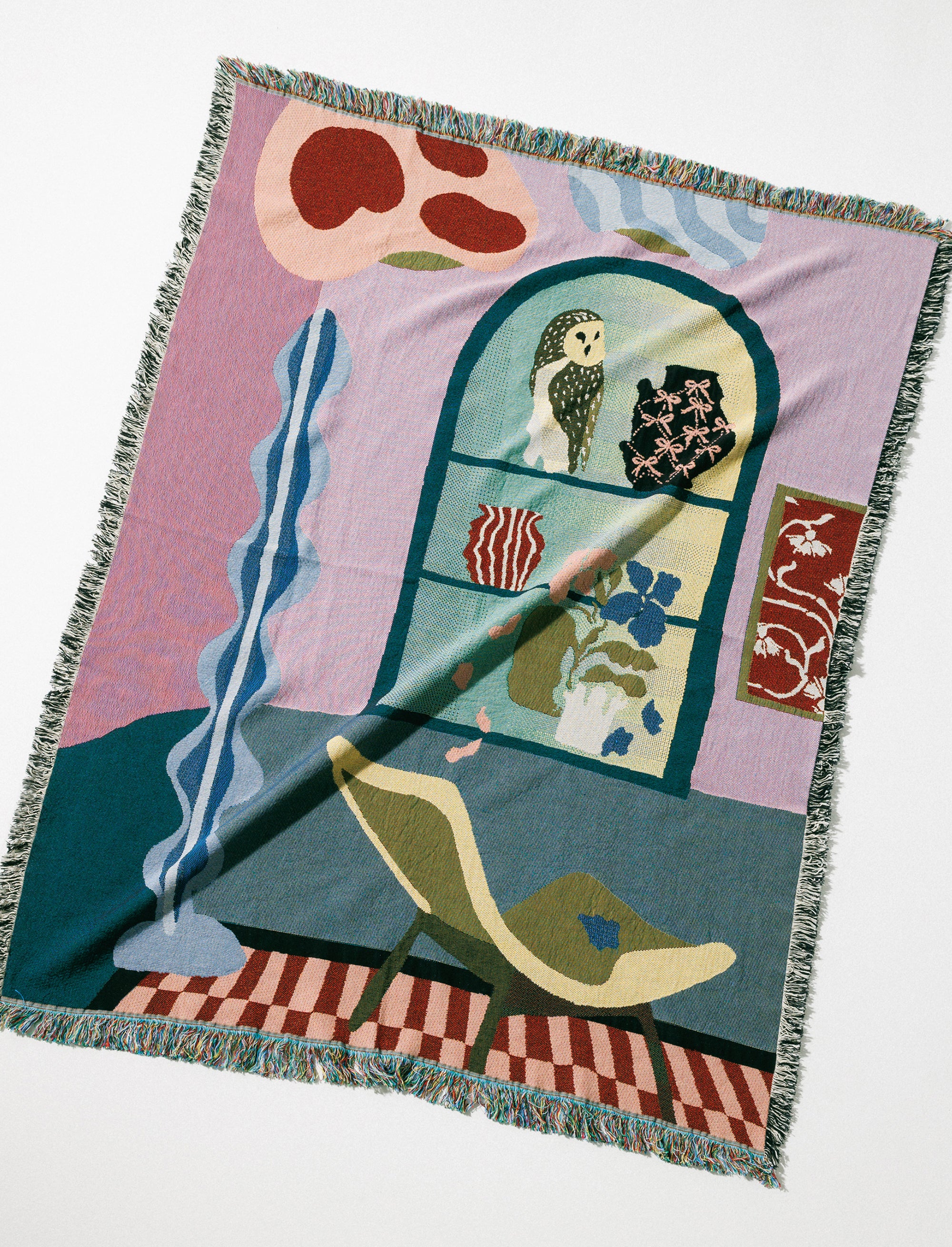 Woven throw blanket - Dimanche soir