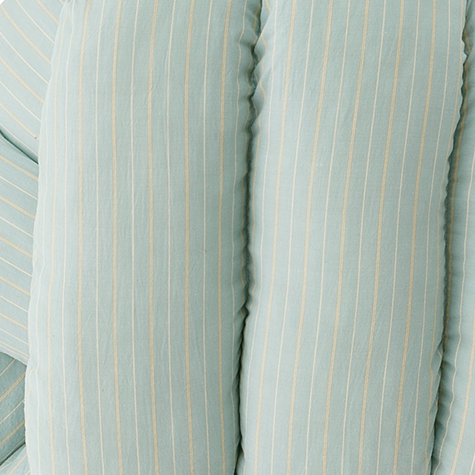 Musubi Cushion - Cotton Stripe | Hudson Green Breeze