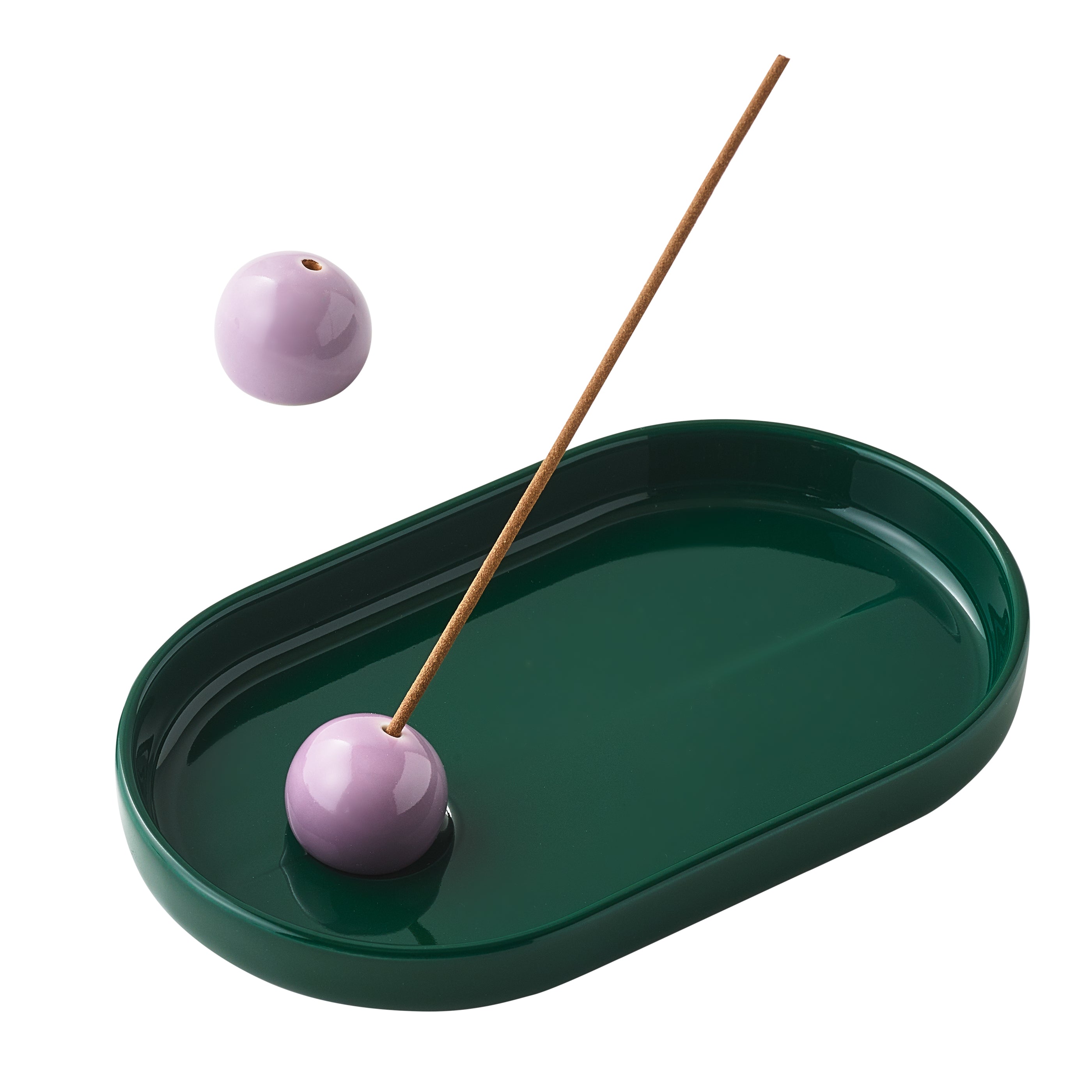 Incense holder(Hasamiyaki)- Dark Forest x Lavender