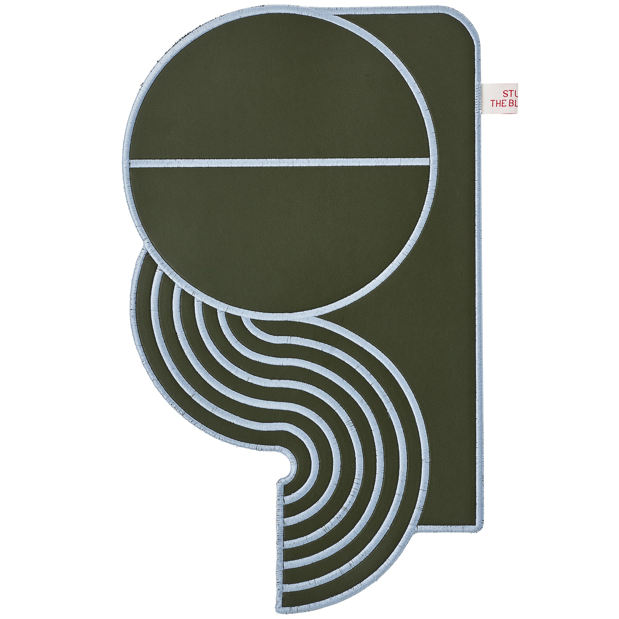 【Limited】Wavy Split Leather Placemats - Set of 4 / Mediterranean Mirage