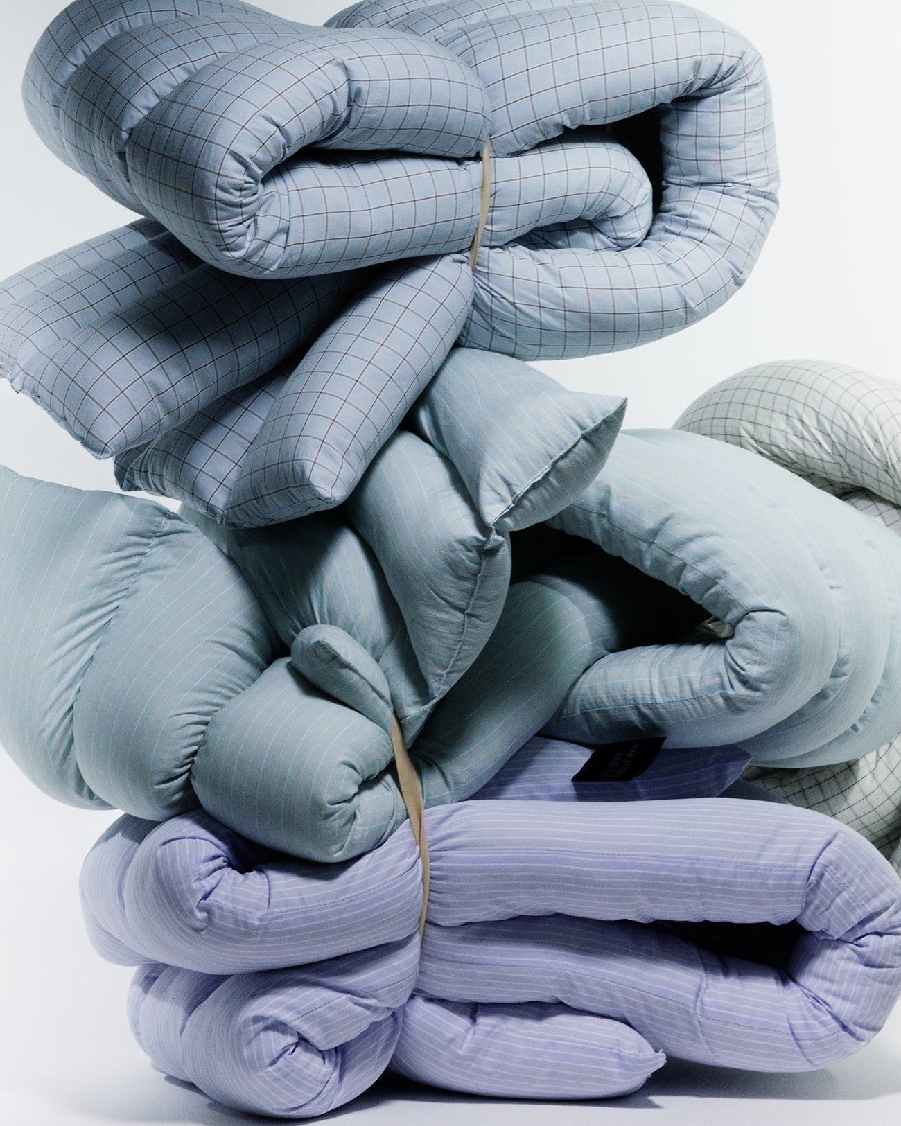 Musubi Cushion - Cotton Stripe | East Village Purple