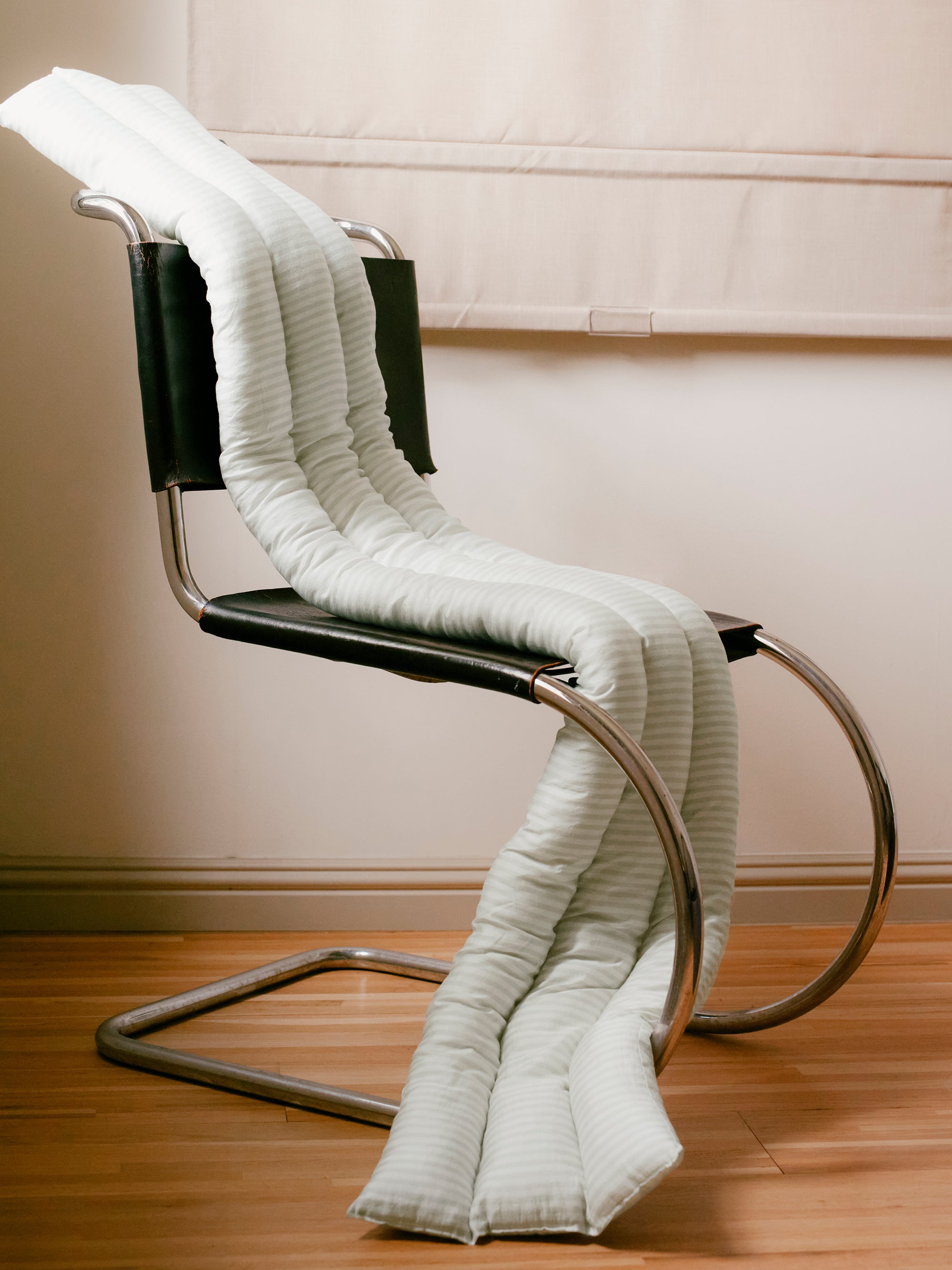 Musubi Cushion - Cellulose Stripes | Olive Mist