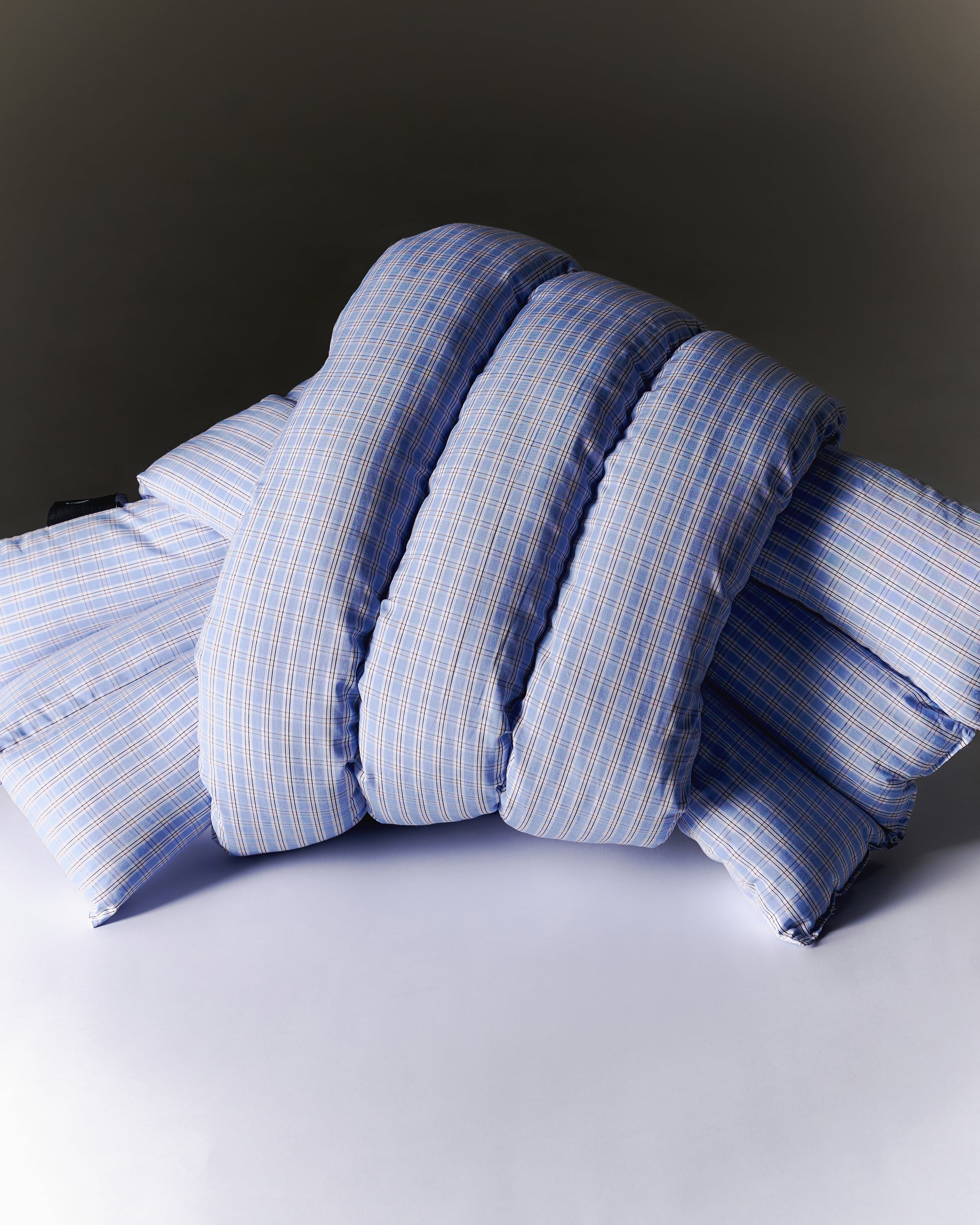 Musubi Cushion – Cotton Checks | Poolside Stripe