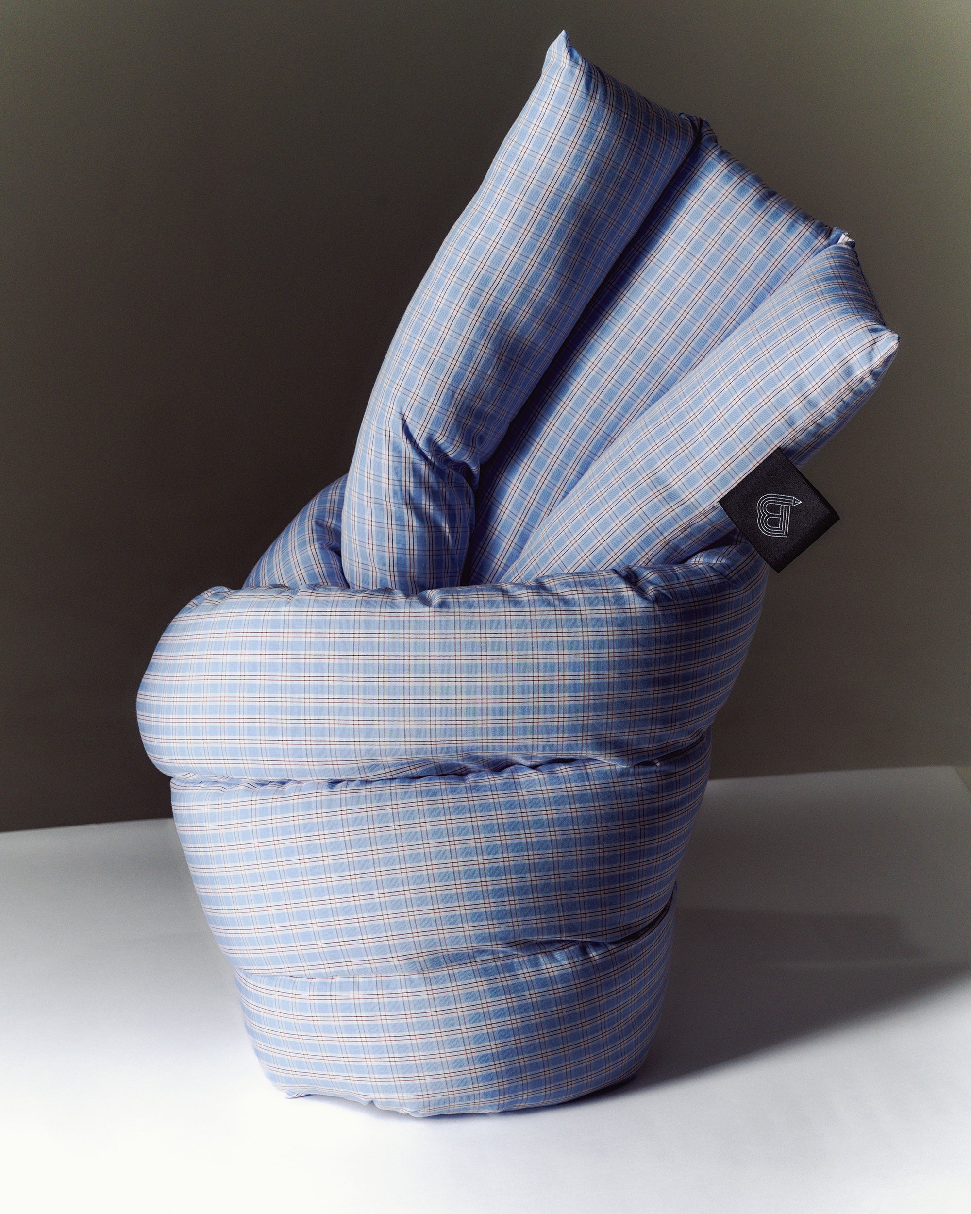 Musubi Cushion – Cotton Checks | Poolside Stripe