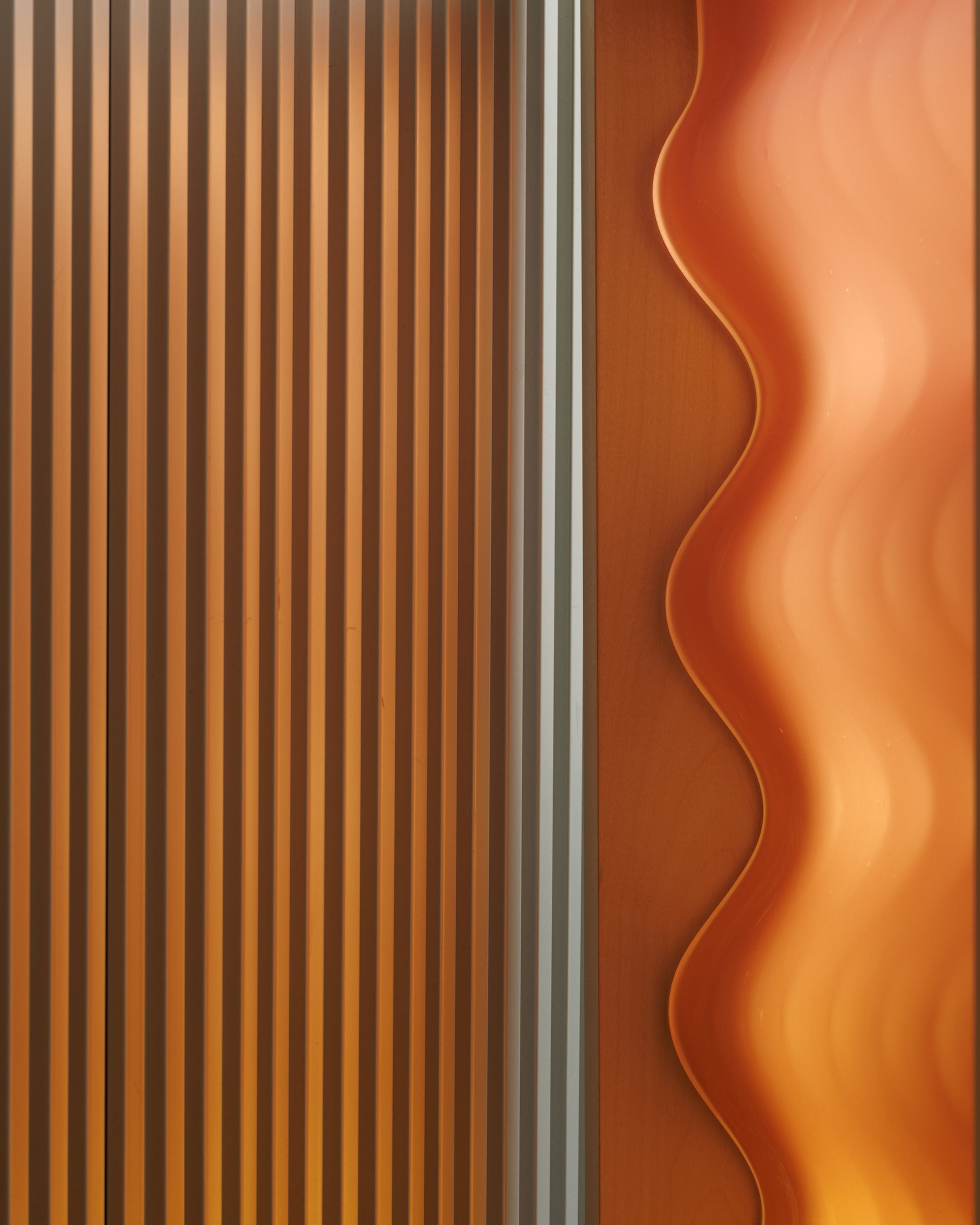Acrylic Wavy Light Box - #02