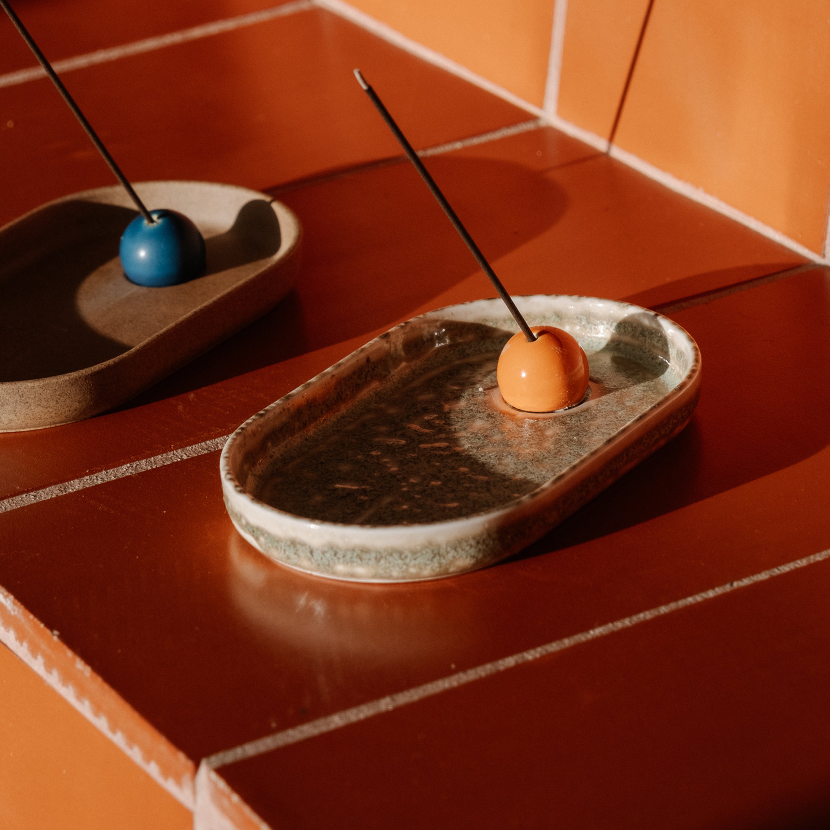 Incense holder(Hasamiyaki)- Ash Grazed Pear