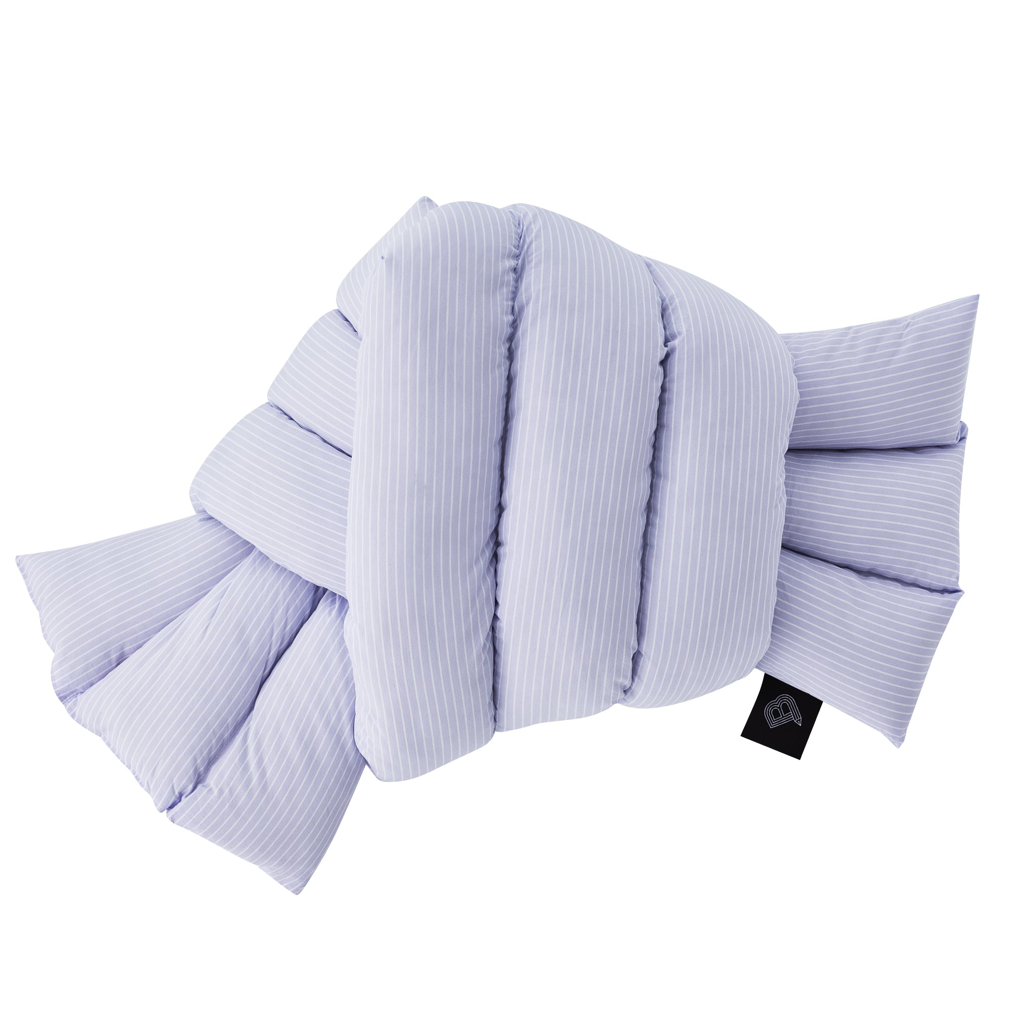 Musubi Cushion - Cotton Stripe | East Village Purple
