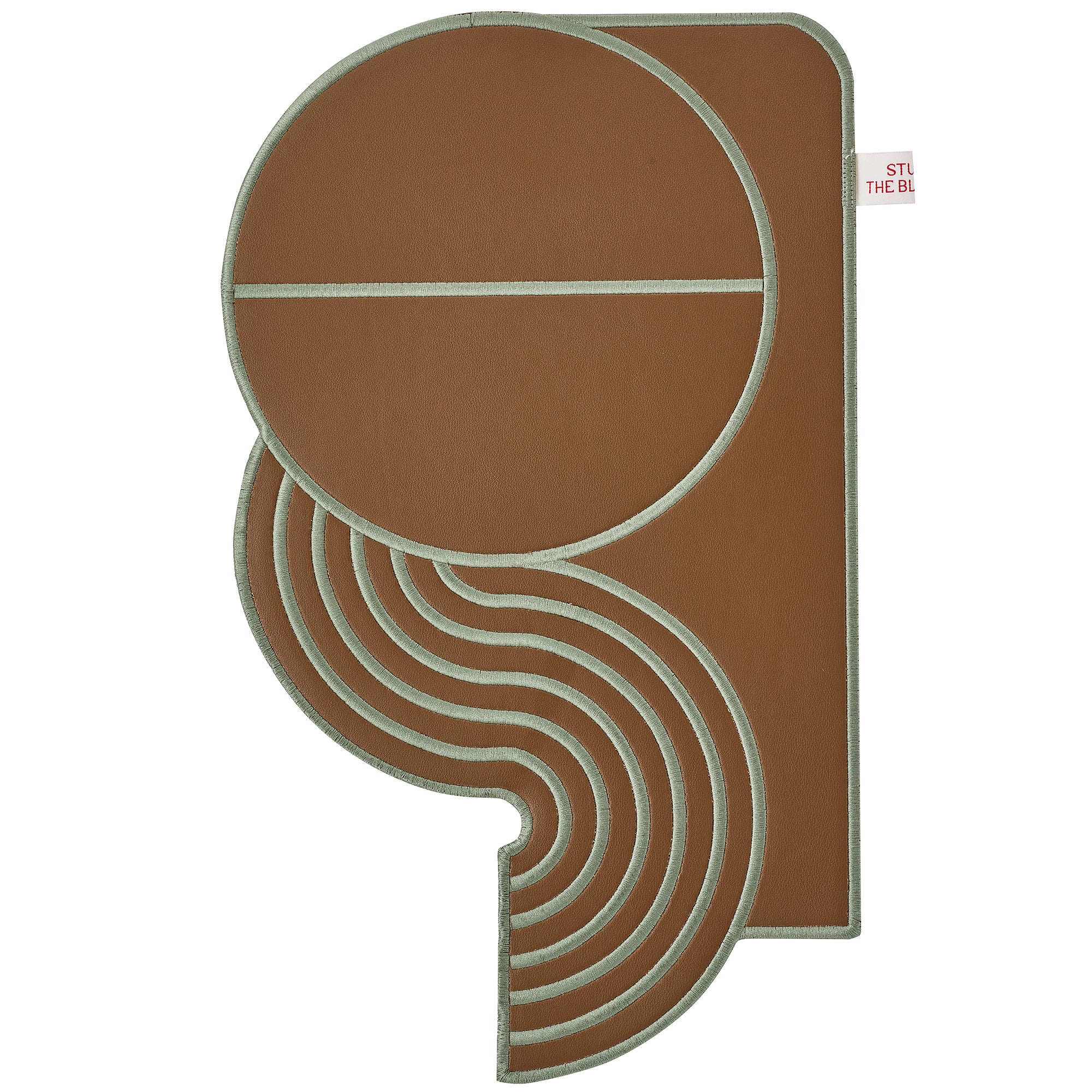 【Limited】Wavy Split Leather Placemats - Set of 4 / Mediterranean Mirage