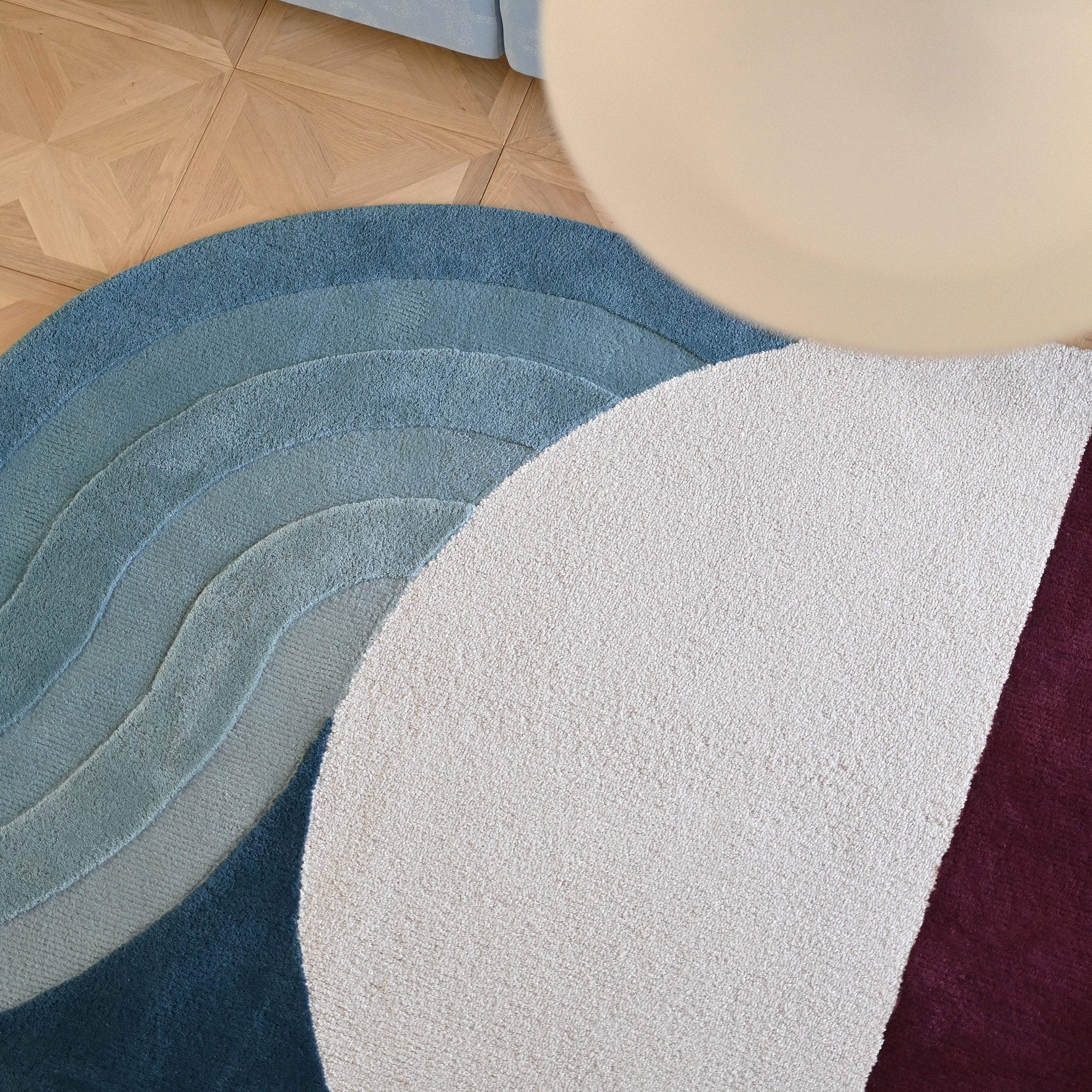 Wavy Gradient Rug – Summer Still