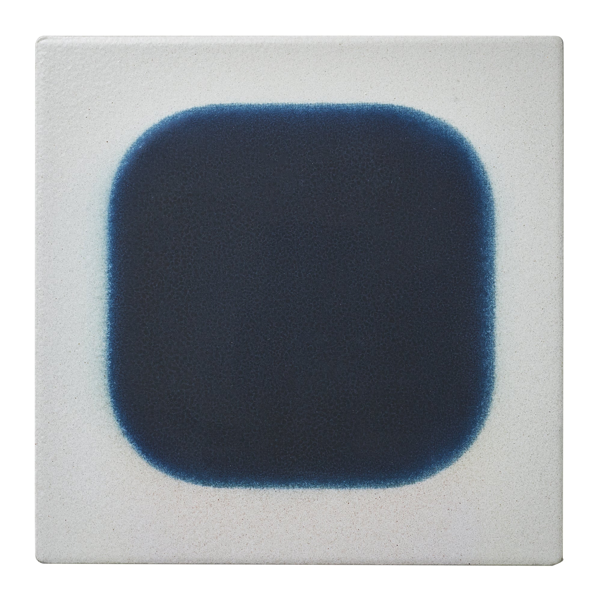 The Square Tile – Ivory × Ocean Blue Gradient Edge