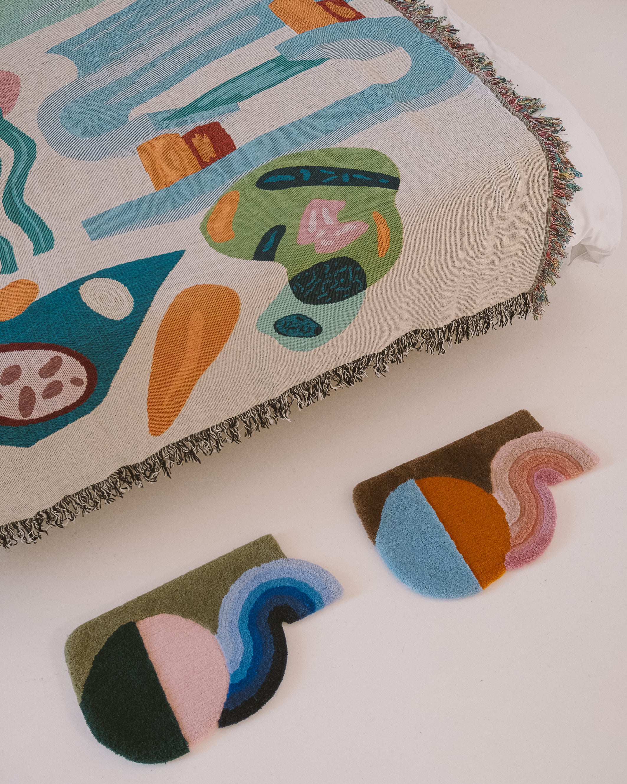 Woven throw blanket - Dimanche matin