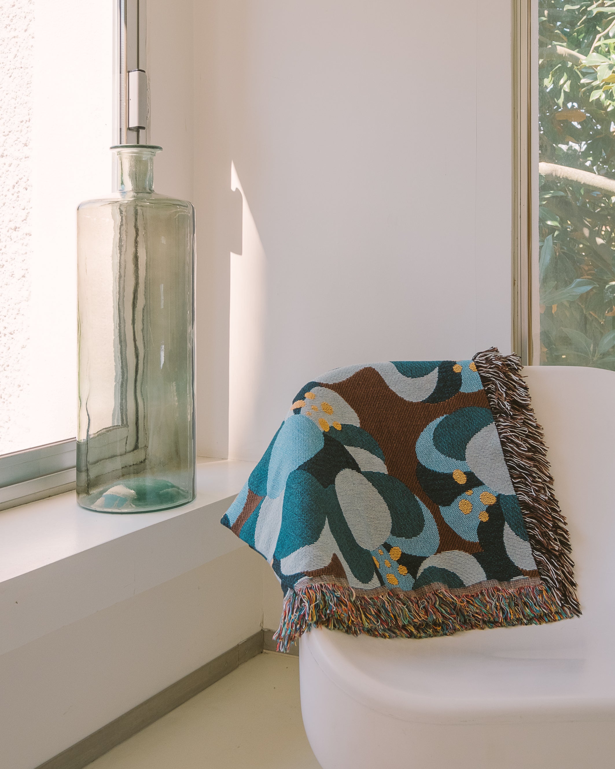 Woven throw blanket - Citrouille