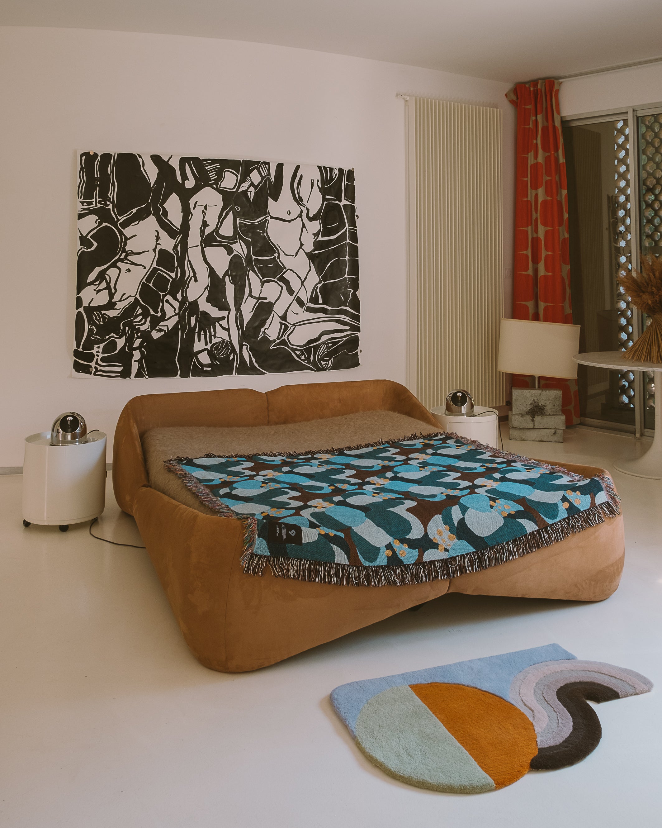 Woven throw blanket - Citrouille