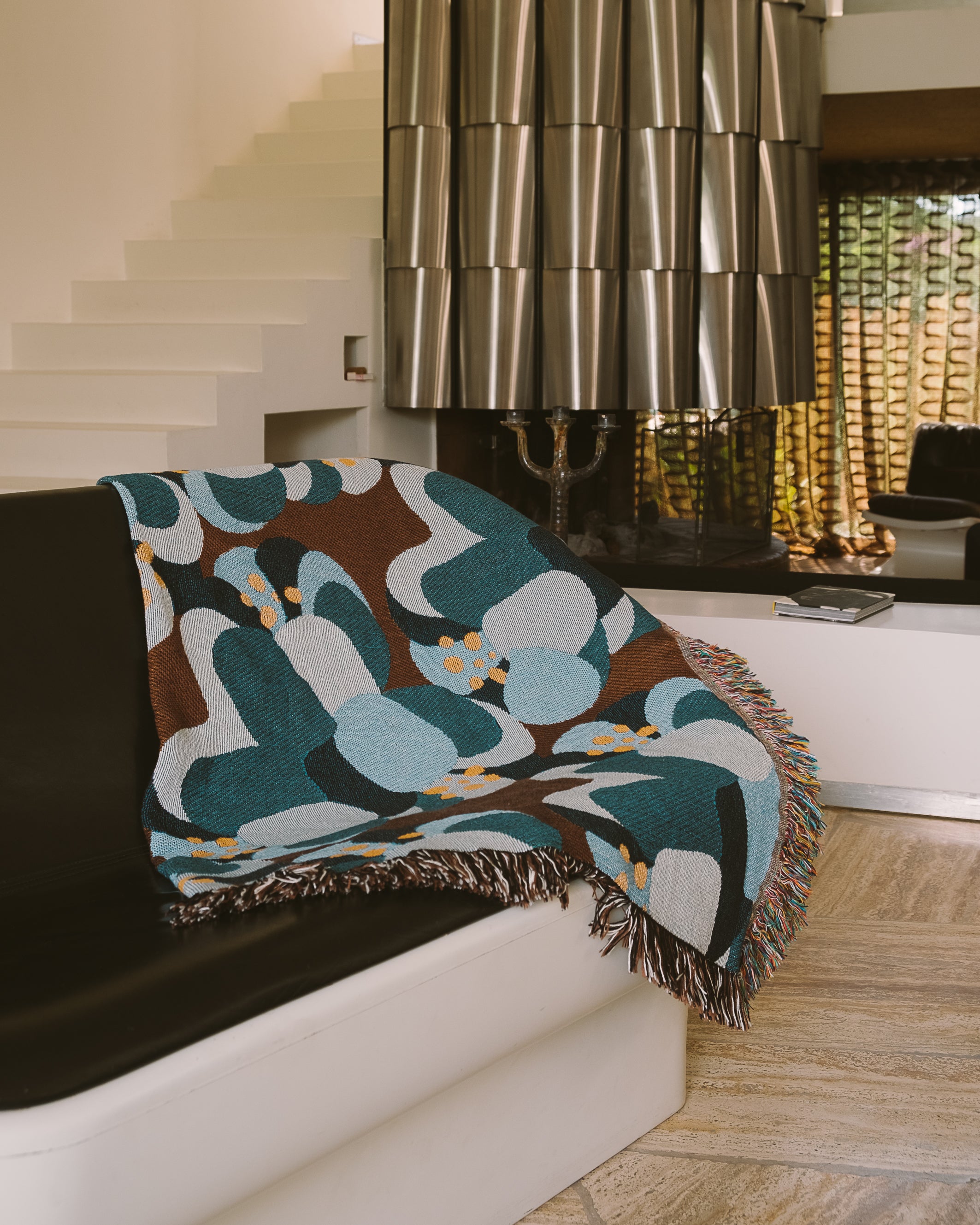 Woven throw blanket - Citrouille