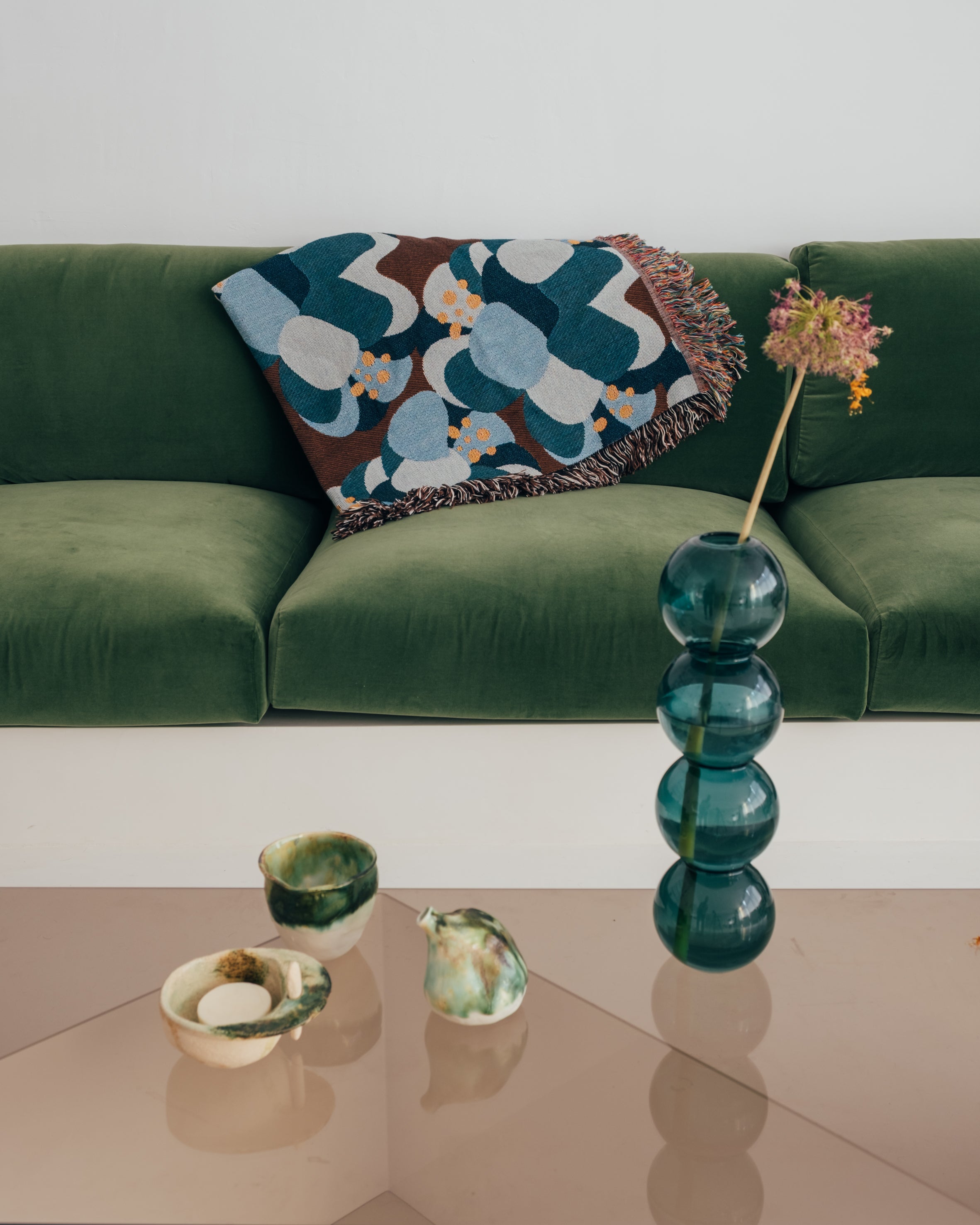 Woven throw blanket - Citrouille