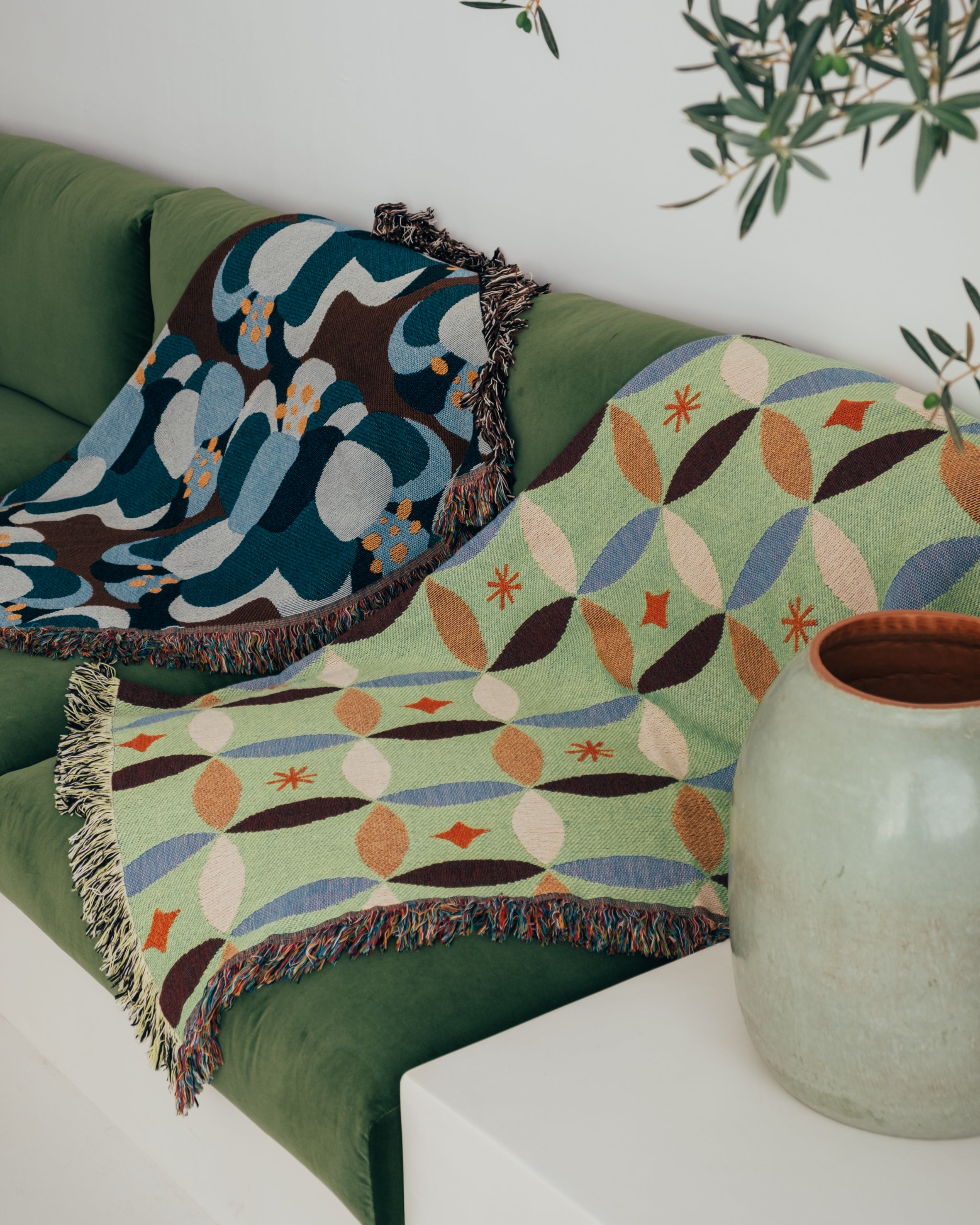 Woven throw blanket - Glisten
