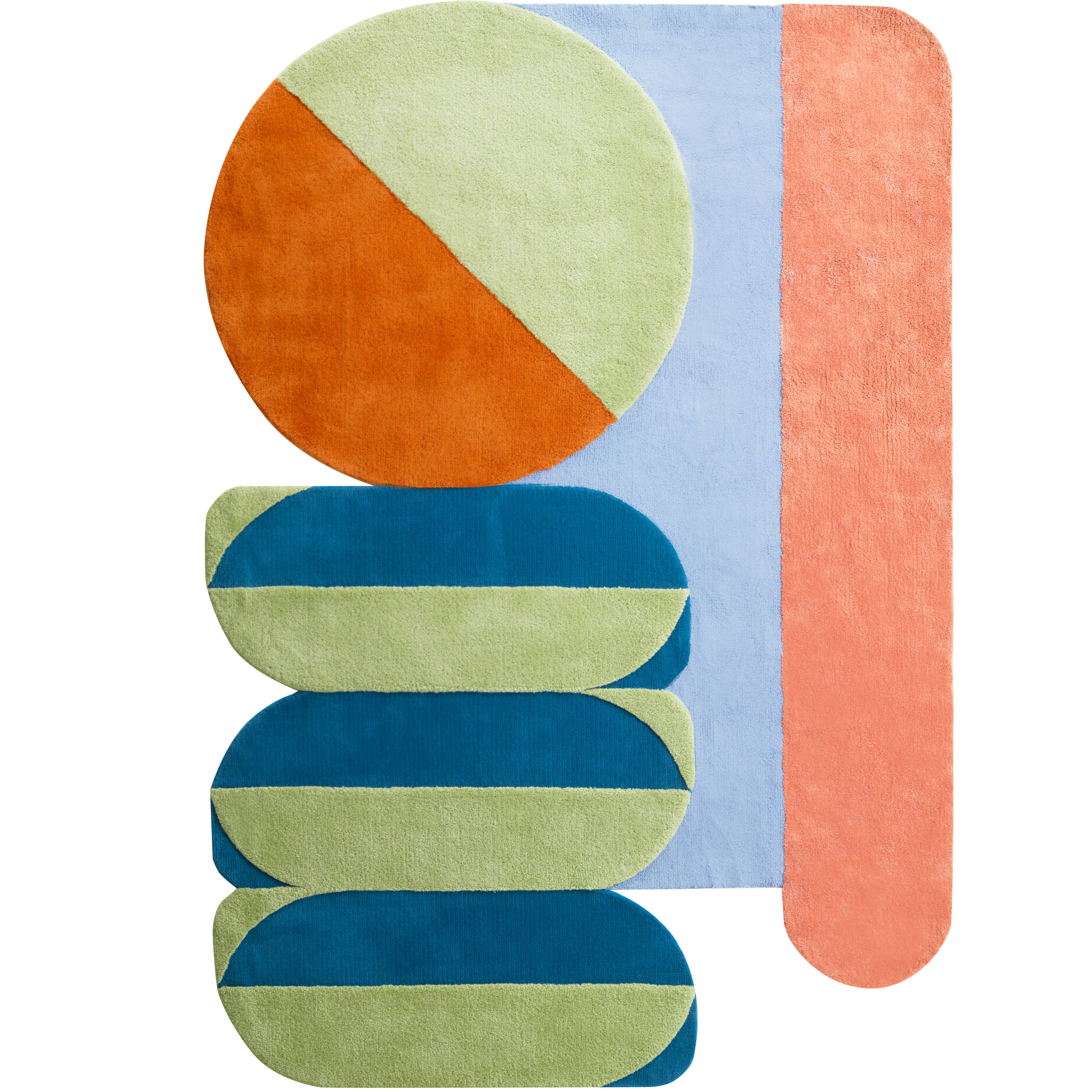 Wavy Gradient Rug - French modern mid century decor
