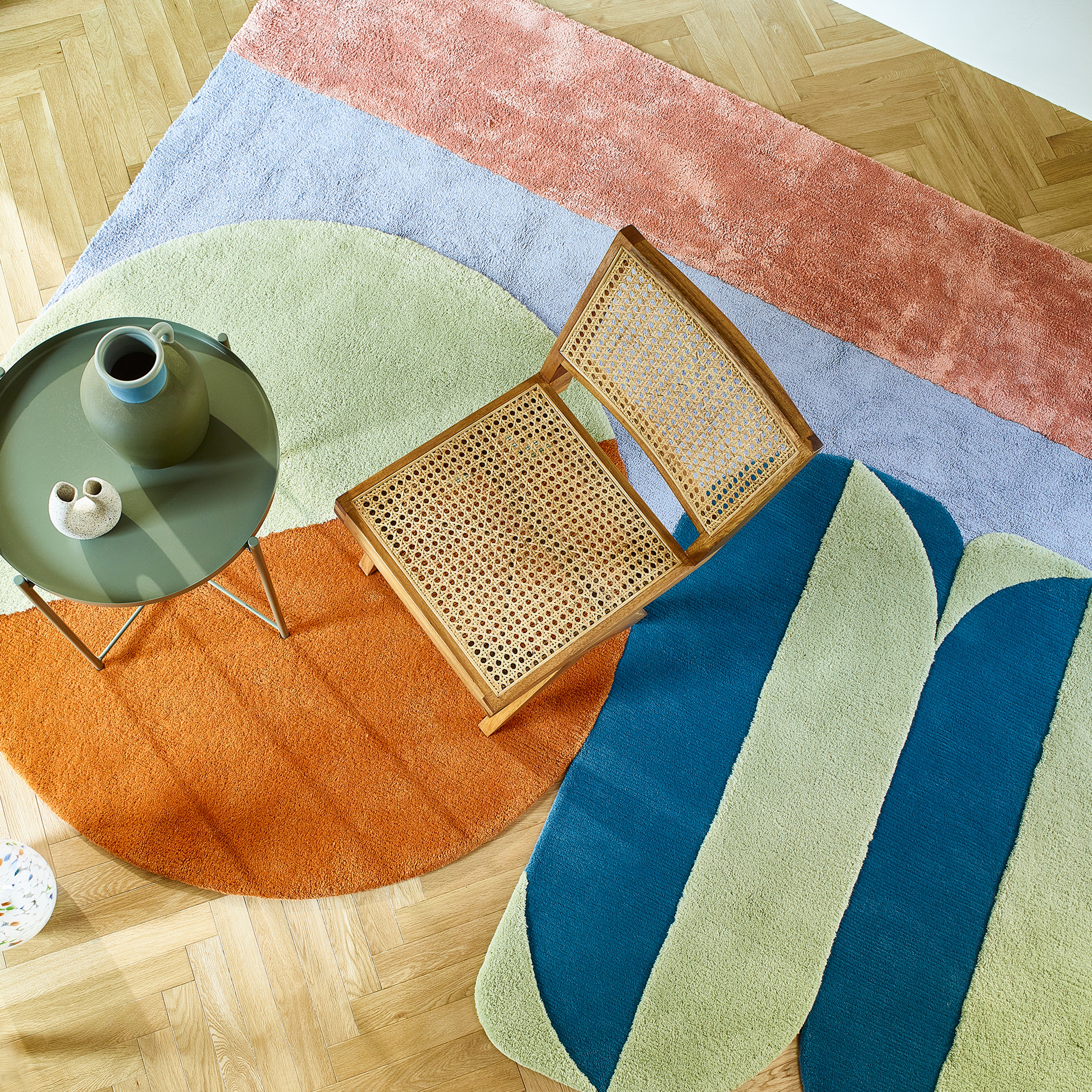 Wavy Gradient Rug - French modern mid century decor