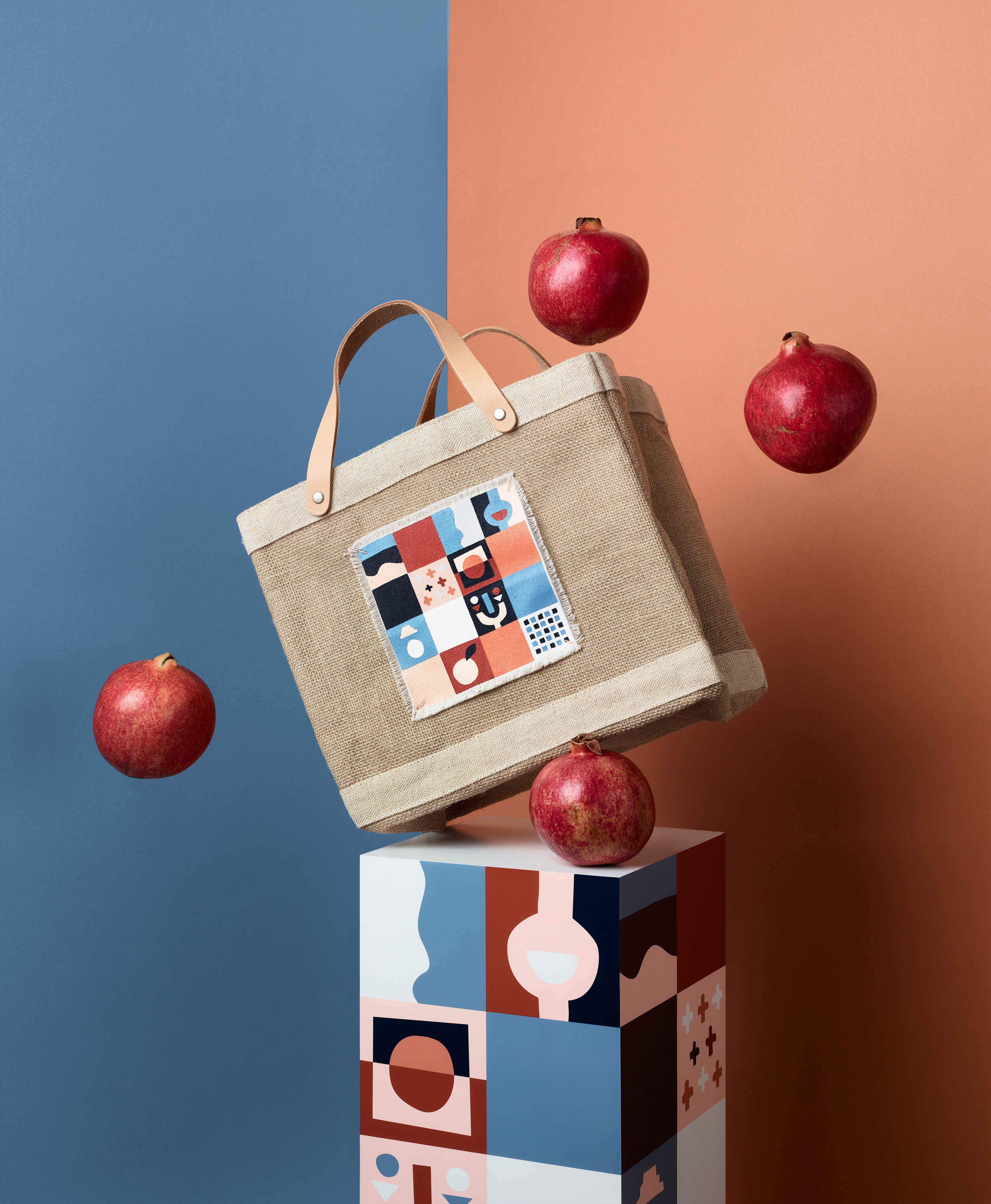 【APOLIS x STUDIO THE BLUE BOY】Petite Market Bag - Marrakech, Morocco