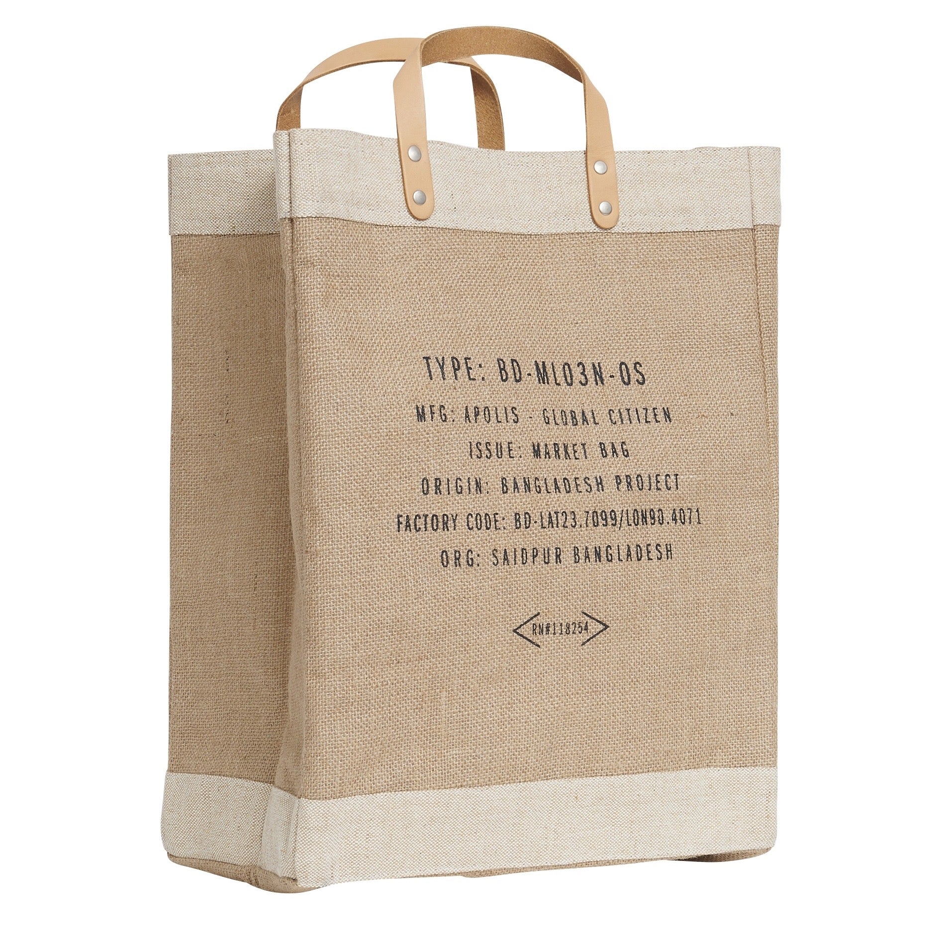 【APOLIS x STUDIO THE BLUE BOY】Market Bag - Puglia, Italy