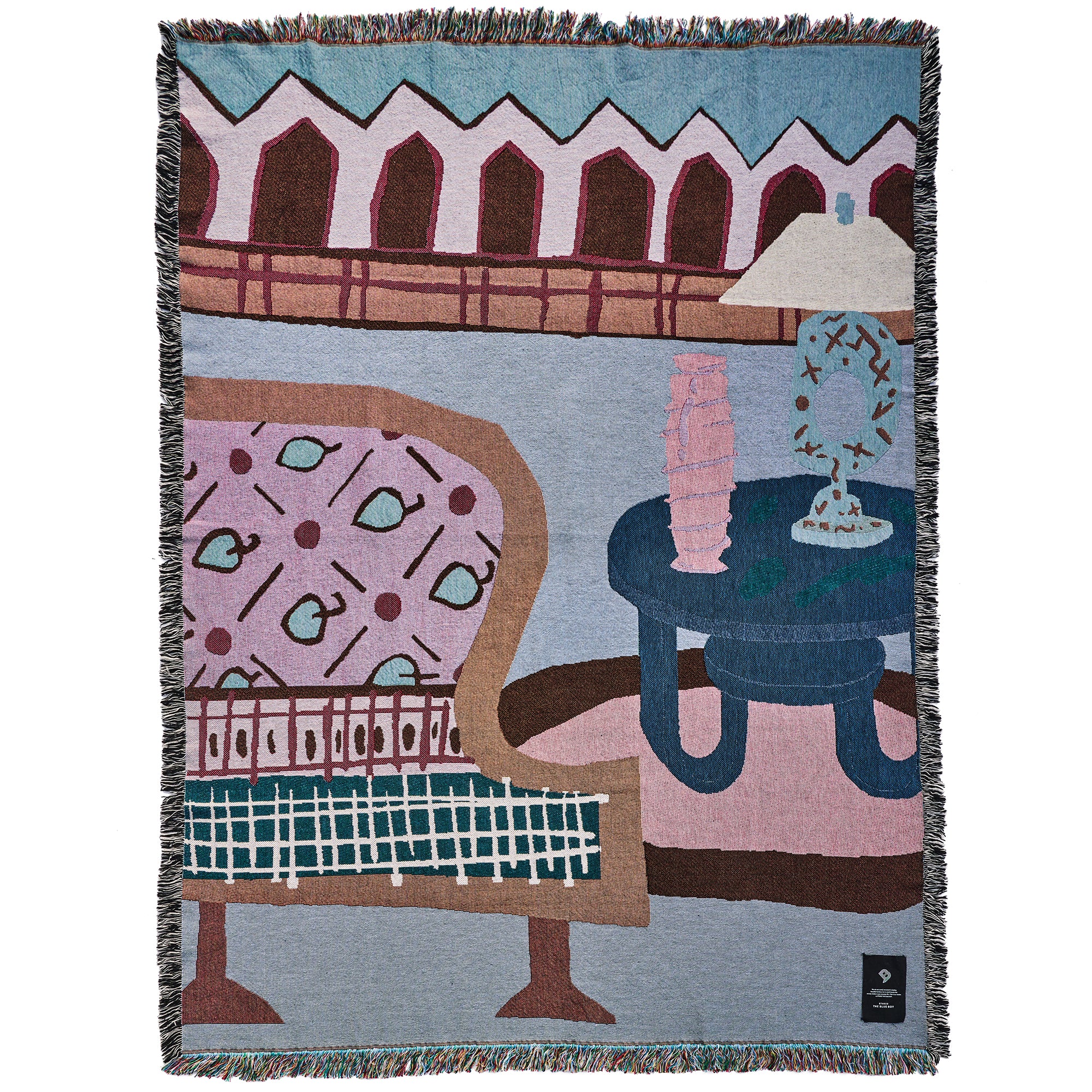 Woven throw blanket - KALBADEVI