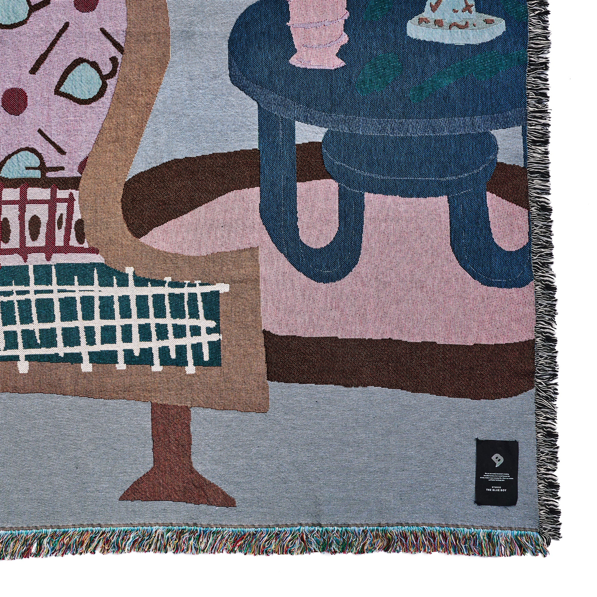 Woven throw blanket - KALBADEVI