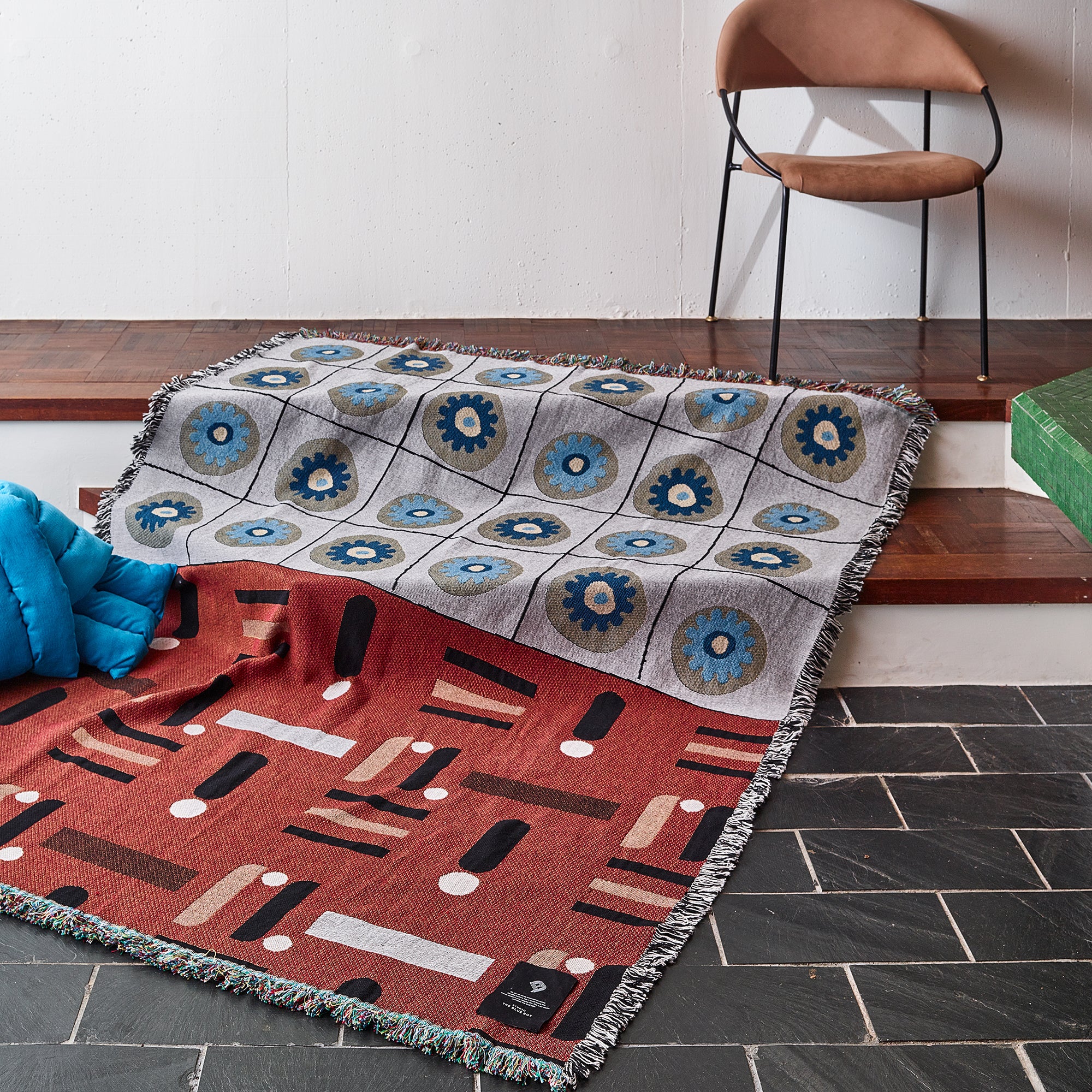 Woven throw blanket - Le soleil