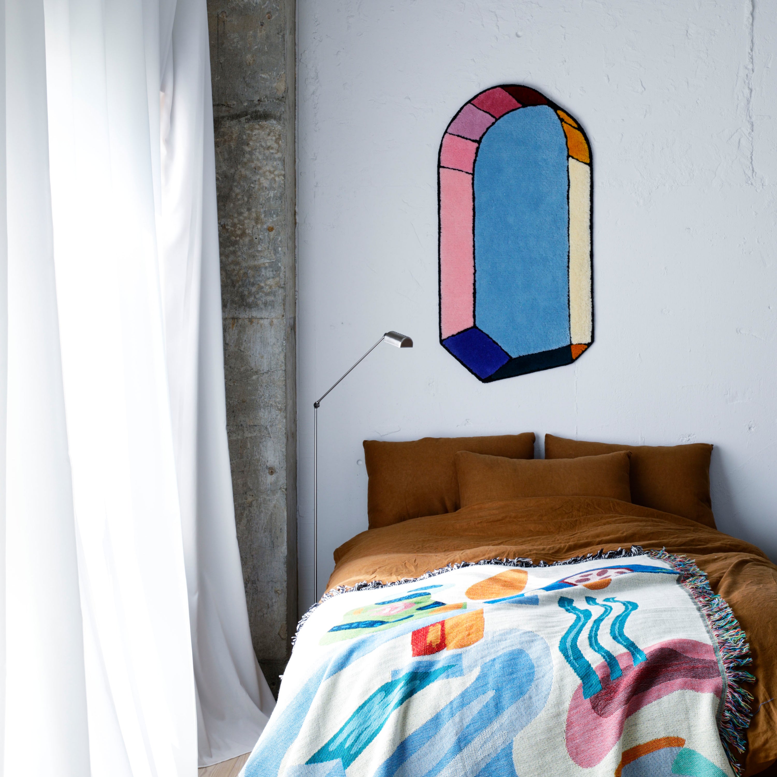 Tapiz de pared con forma de ventana 3D #01