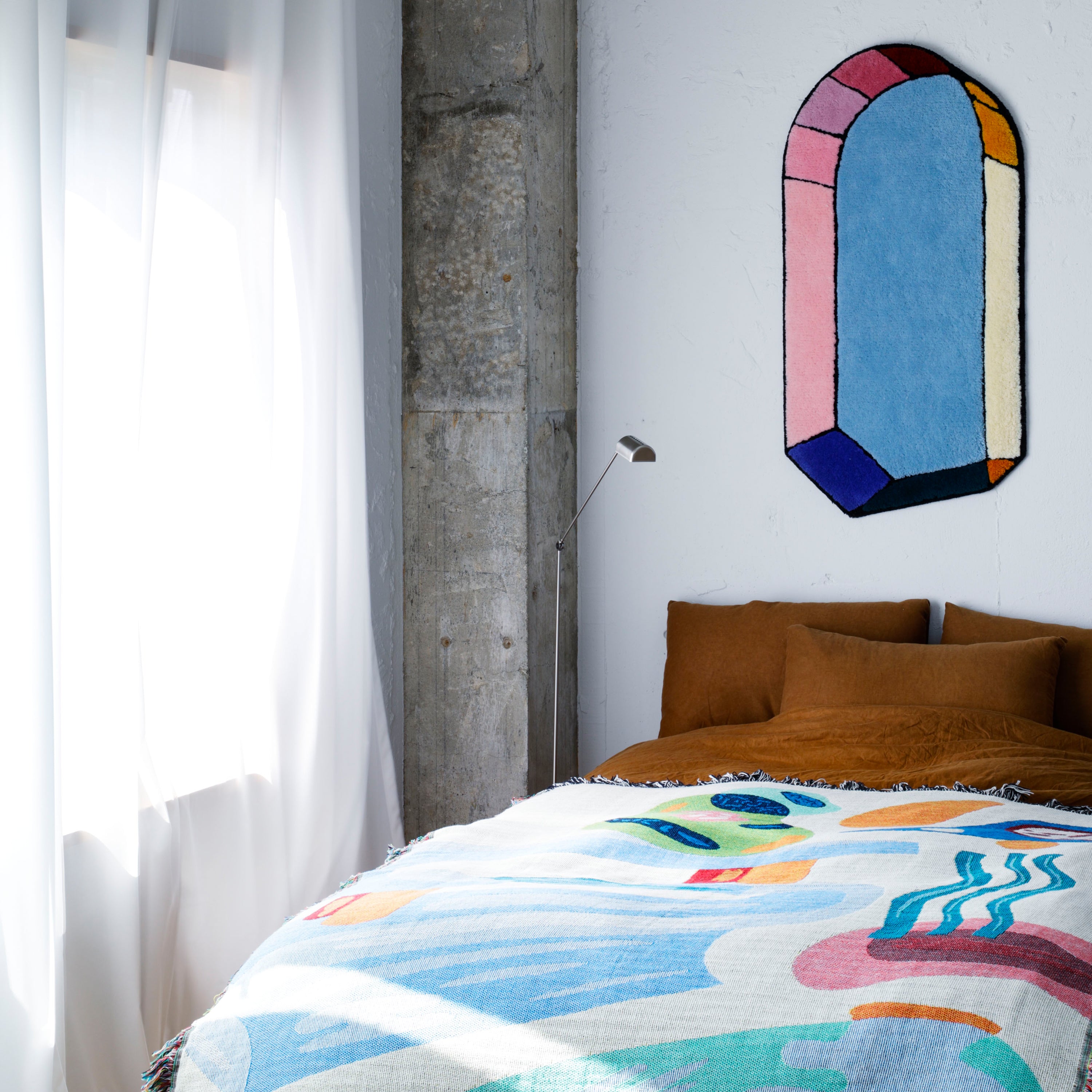 Tapiz de pared con forma de ventana 3D #01