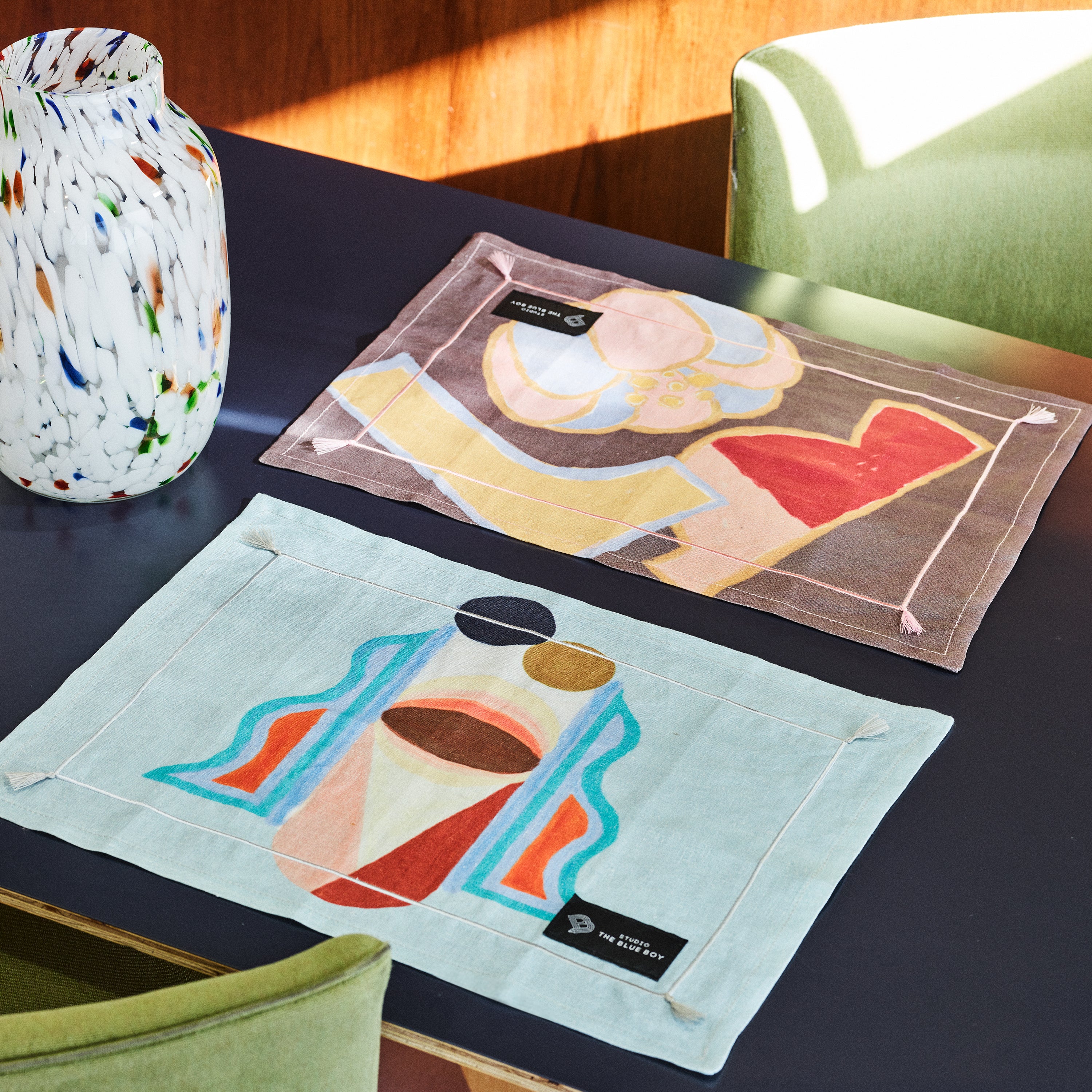 Classic monsters - 100% LINEN PLACEMAT SET OF 2