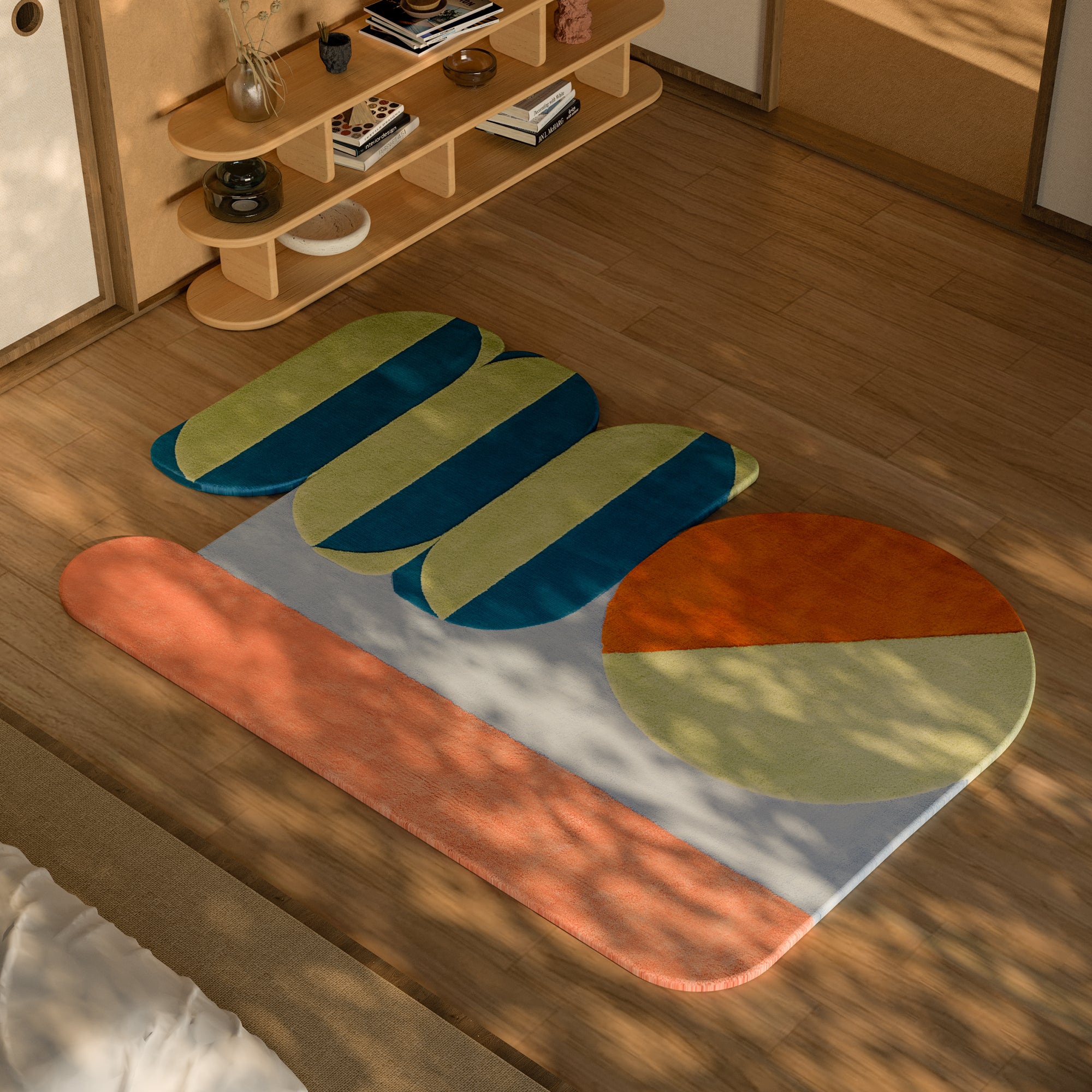 Wavy Gradient Rug - French modern mid century decor