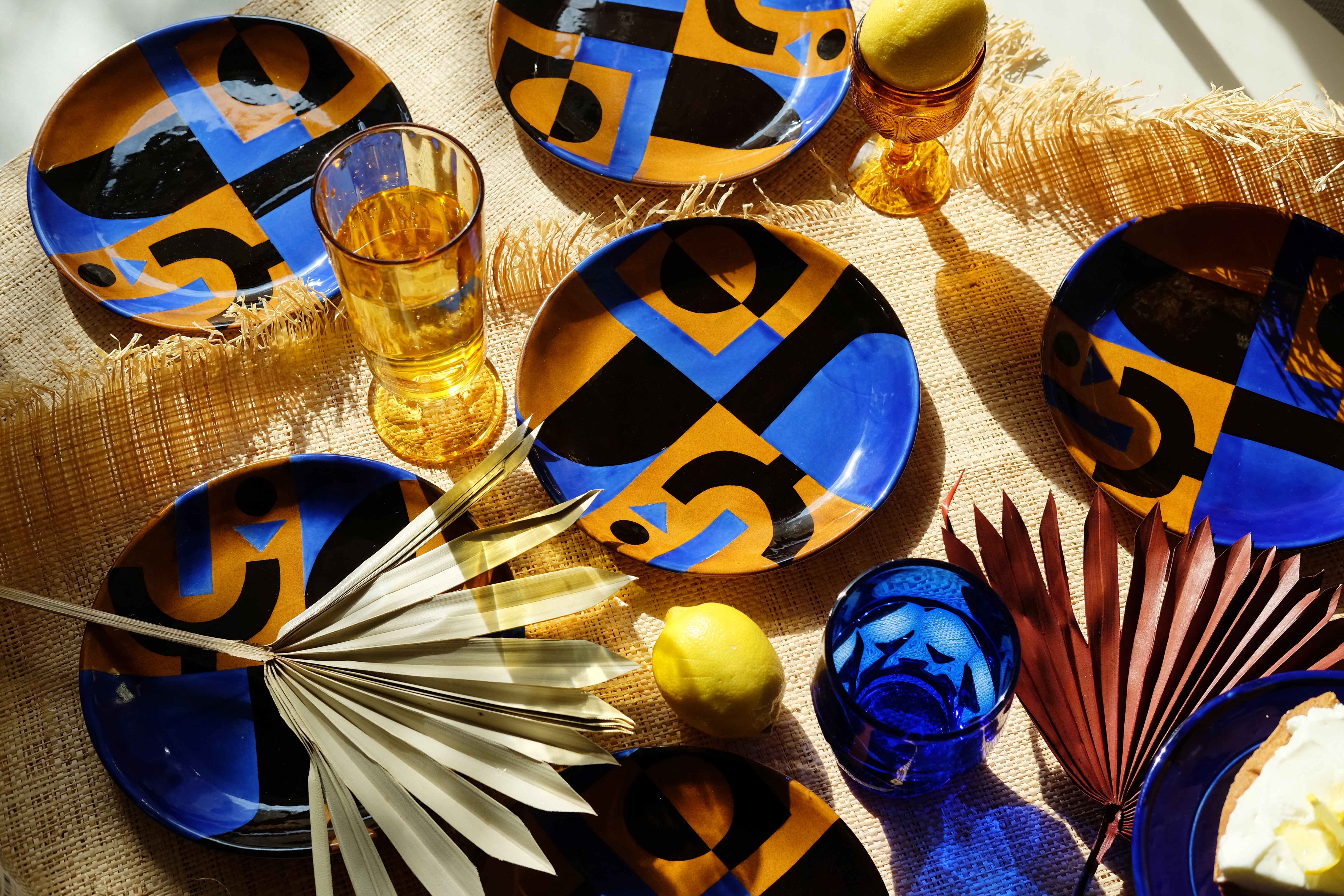 【Medium】 KEISUKE SHODA x TAKUNOBU SAWADA collaboration ceramic( Original Moroccan geometric)
