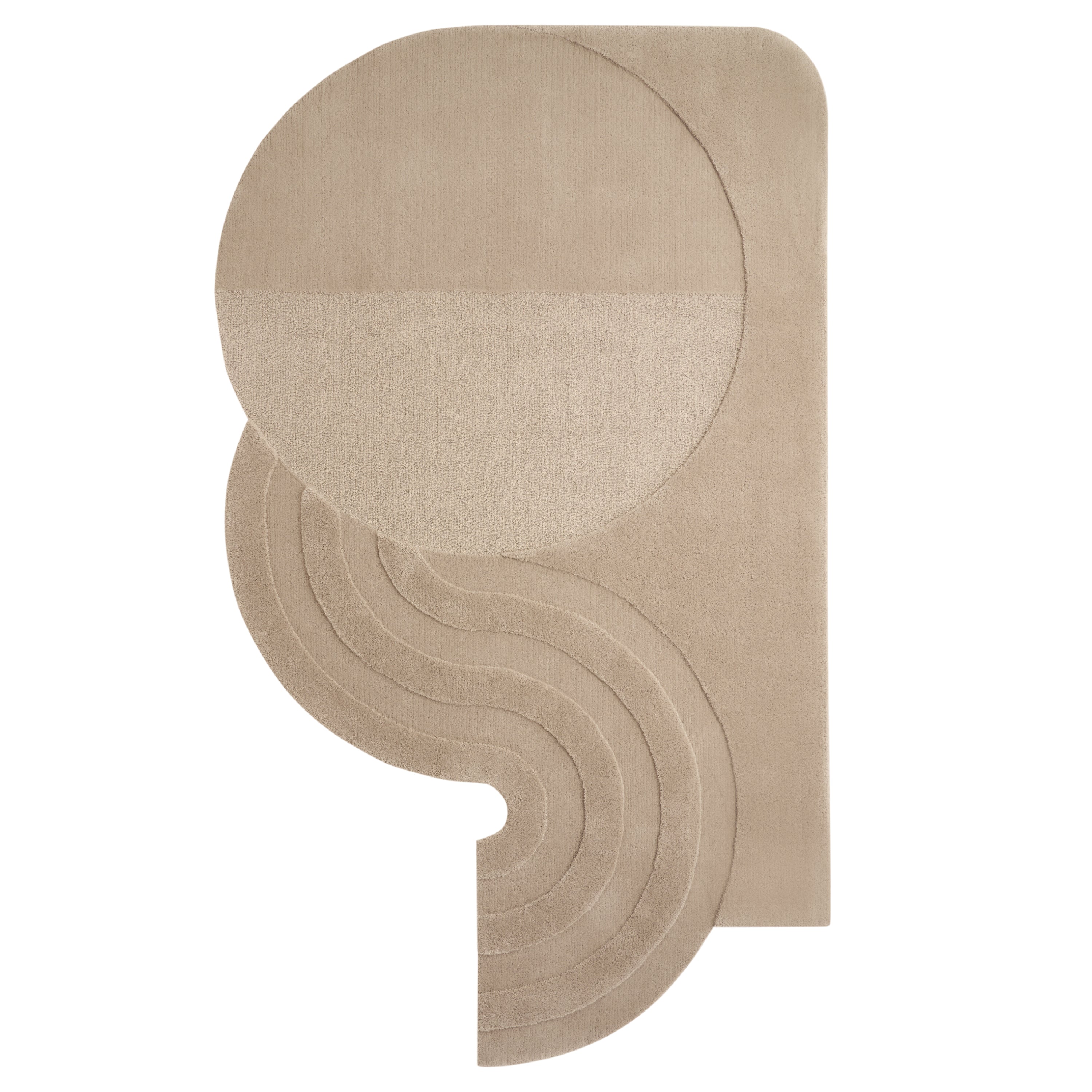 Wavy Gradient Rug - Sand