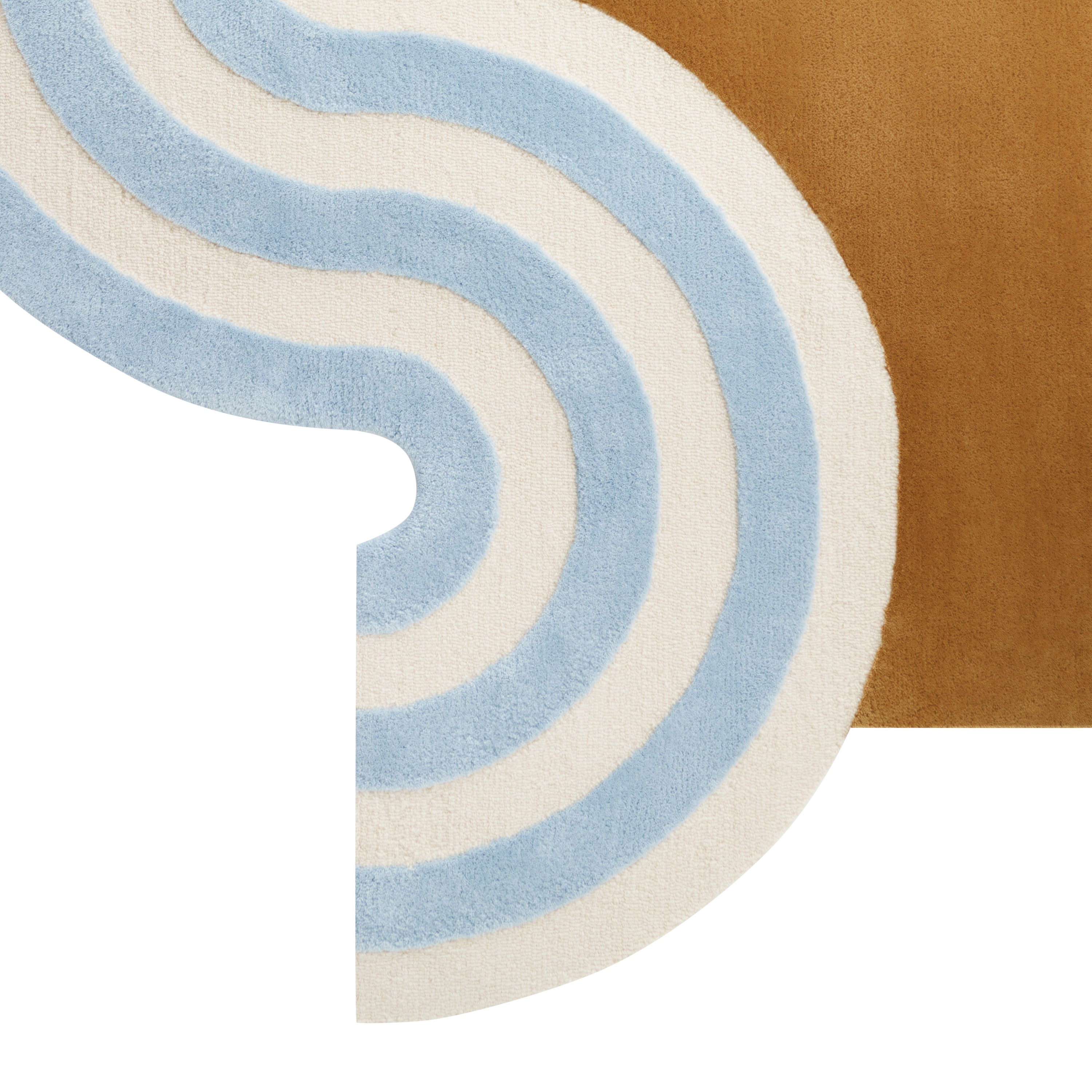 Wavy Gradient Rug - Crane