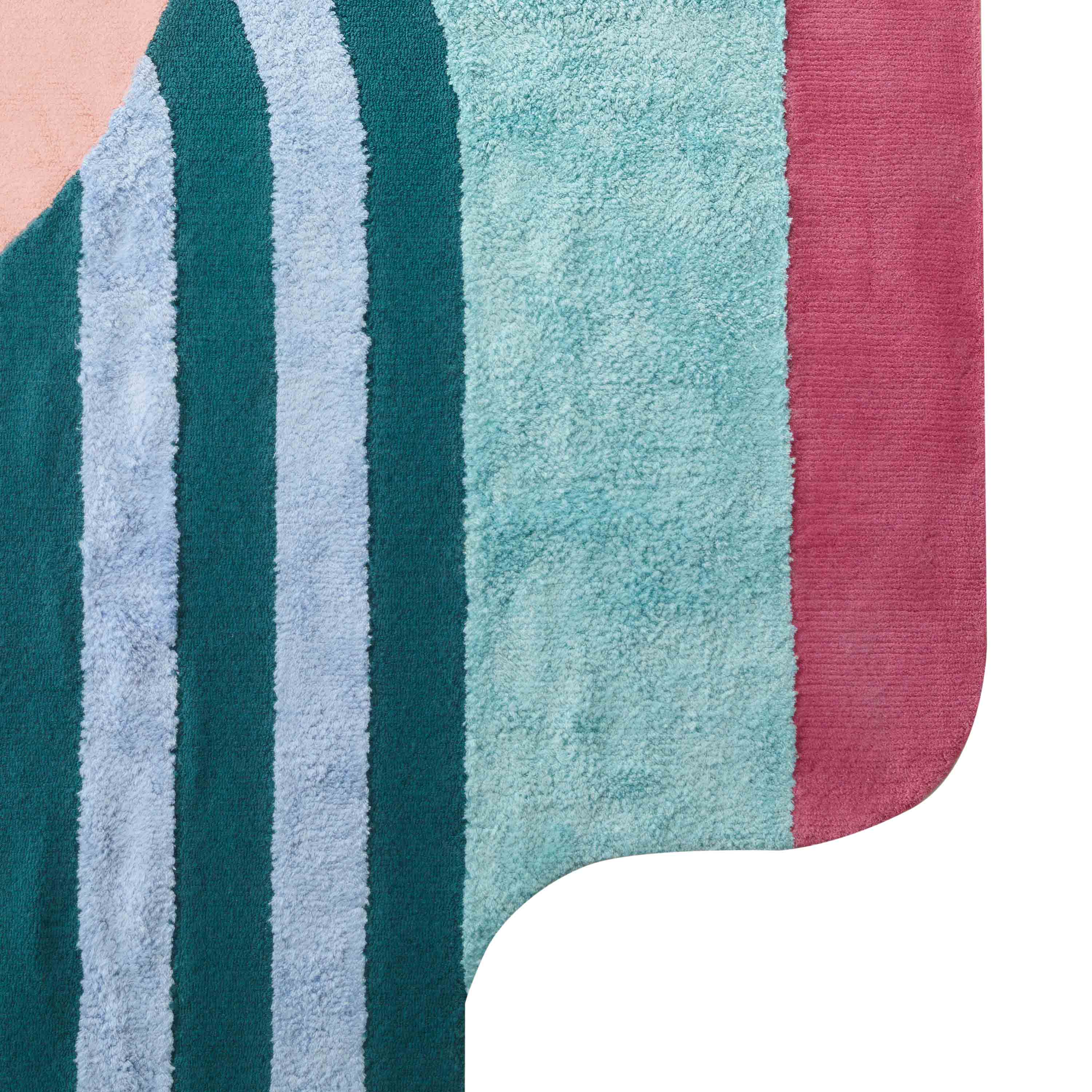 Wavy Gradient Rug - Spatial Placement