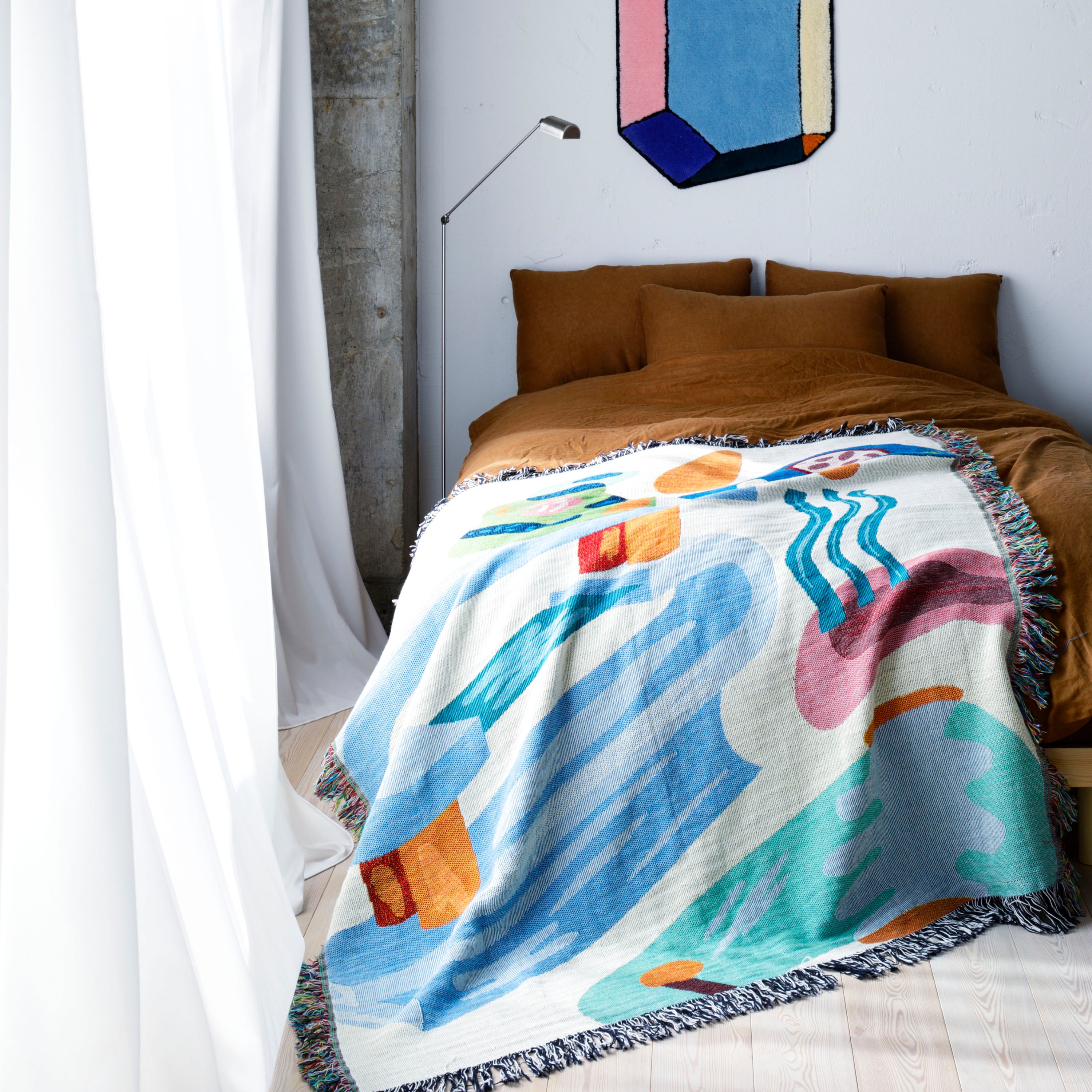 Woven throw blanket - Dimanche matin