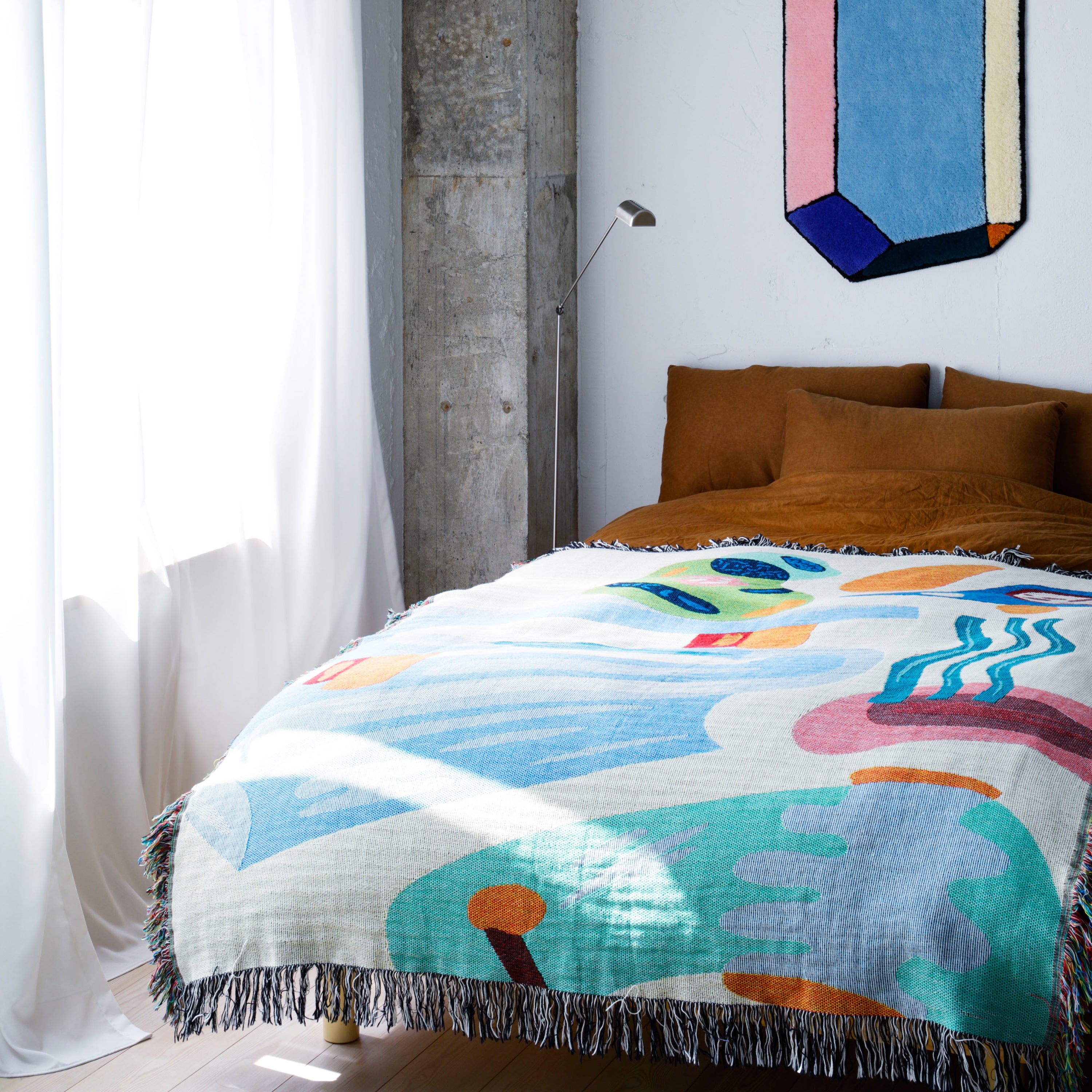 Woven throw blanket - Dimanche matin