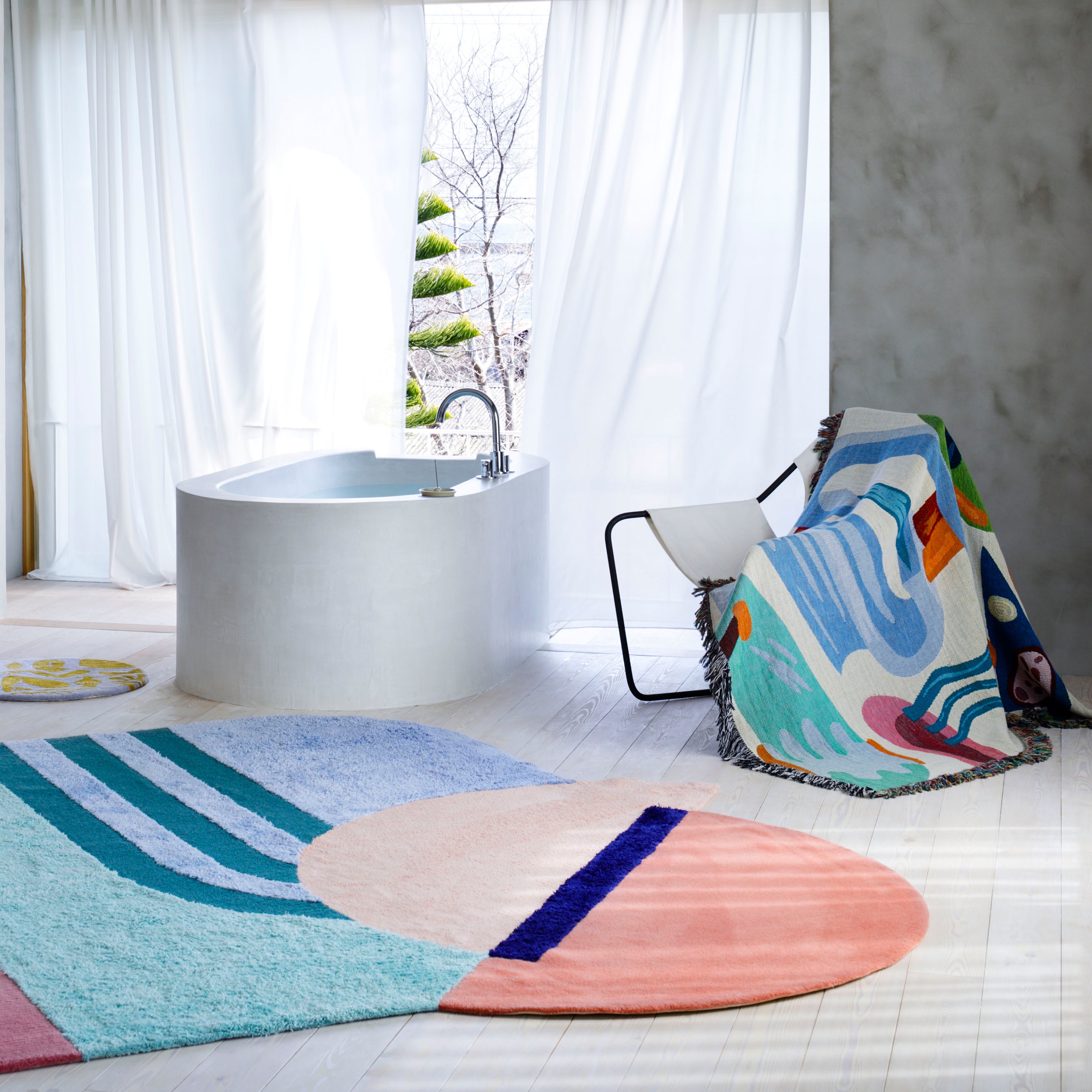 Woven throw blanket - Dimanche matin