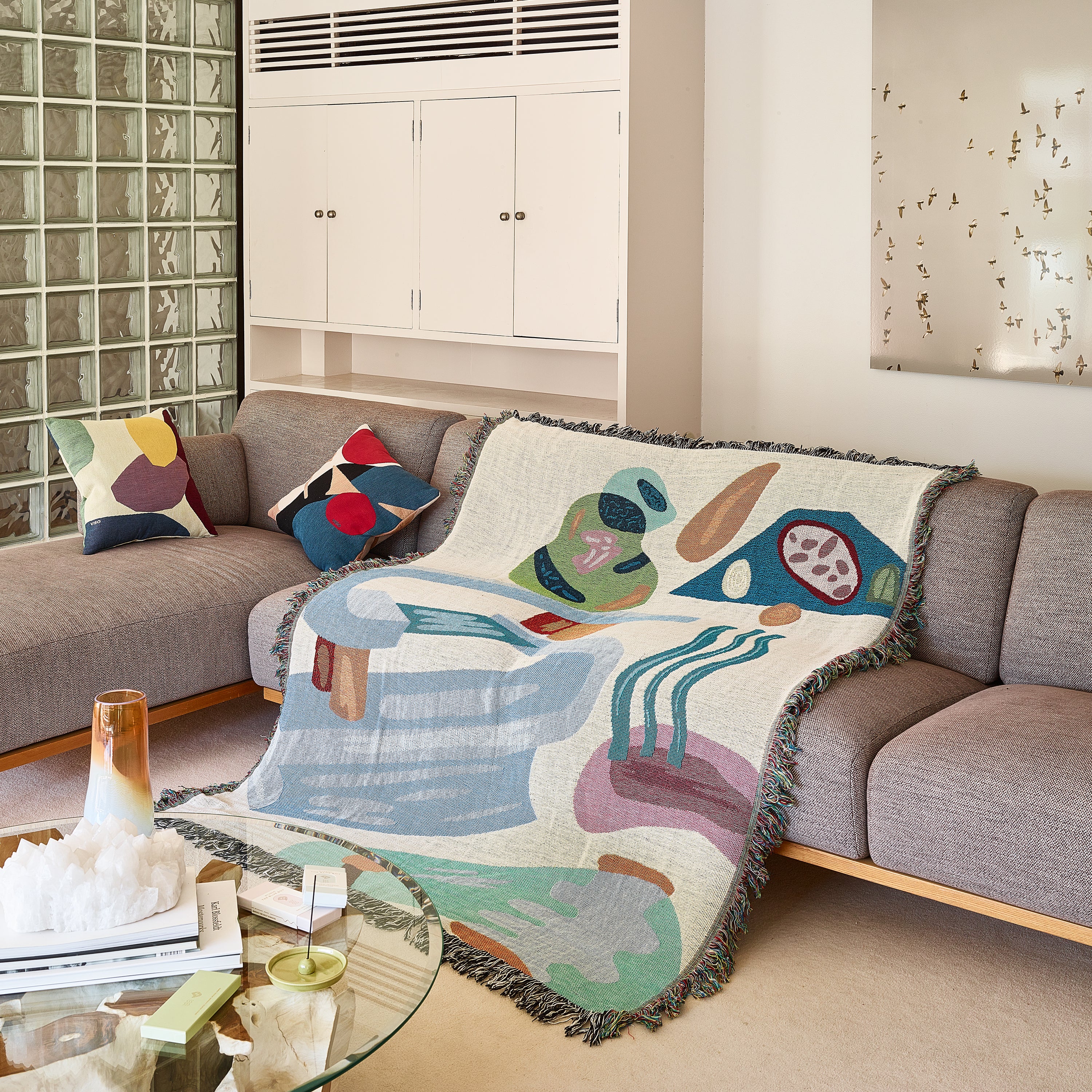 Woven throw blanket - Dimanche matin