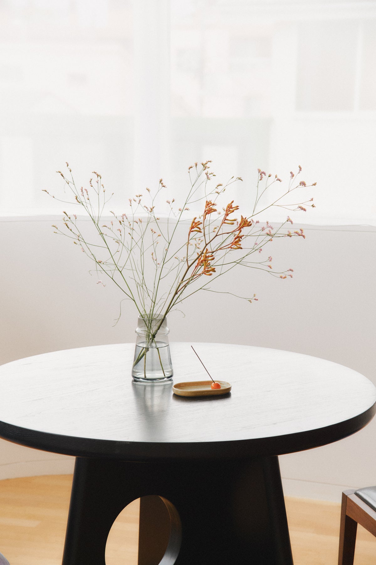 Incense holder（Hasamiyaki）- Ash Grazed Pear