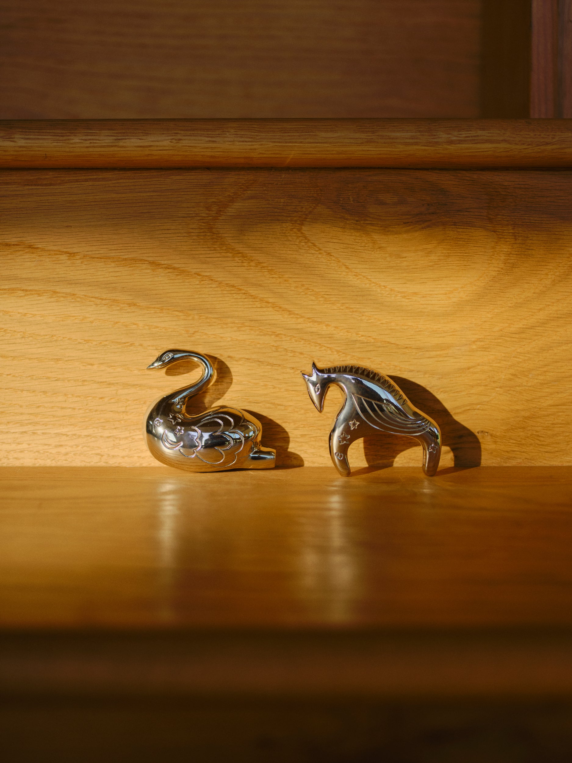 【Limited】Dreaming Horse Cabinet Knob – Silver-plated brass