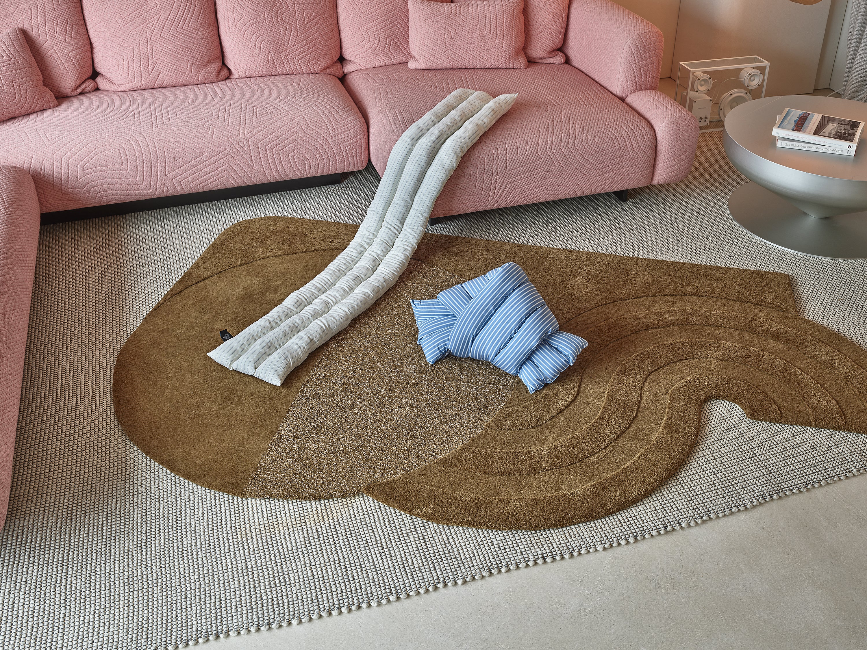 Musubi Cushion – Lyocell Stripes | Marseille Ivory